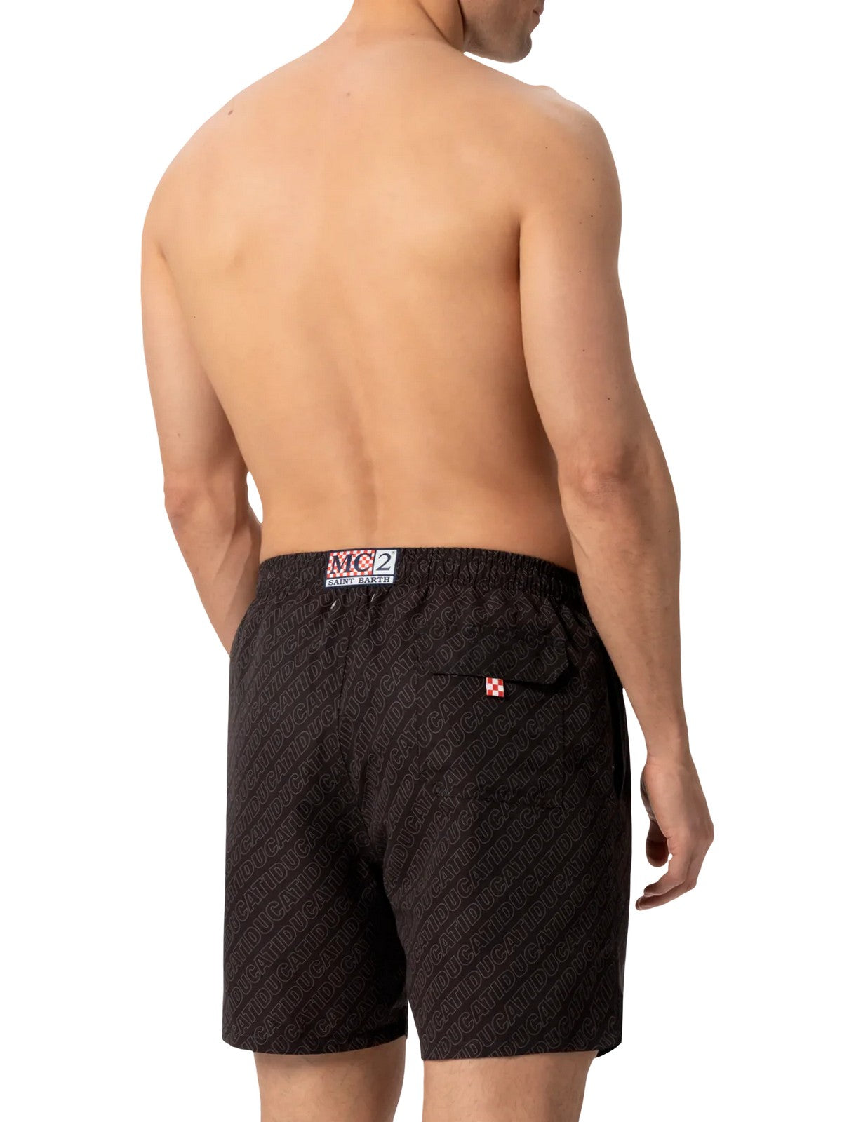 MC2 SAINT BARTH Costume da bagno Uomo  GUSTAVIA 05683H Nero gioboutiqueweb