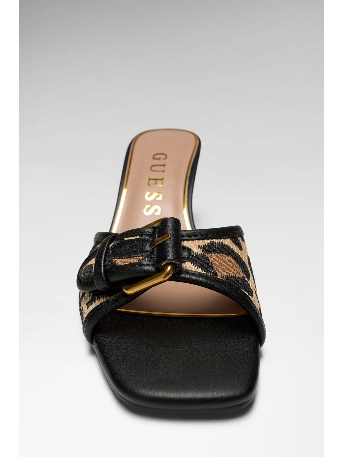 GUESS Sandalo Donna DISTA2 FLJDI2 PEL03 BLKNA BLACK NATURAL