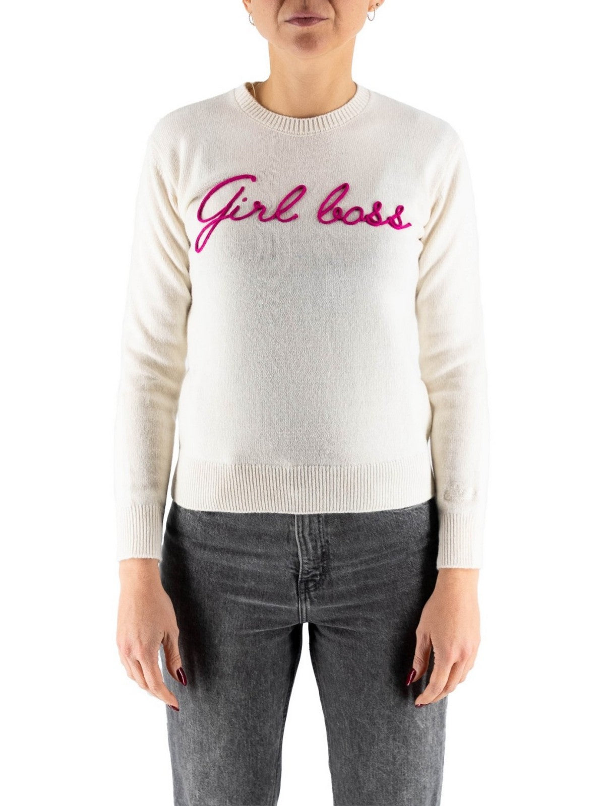 MC2 SAINT BARTH Maglione Donna  NEW QUEEN 03836I GIRL BOSS 10 EMB