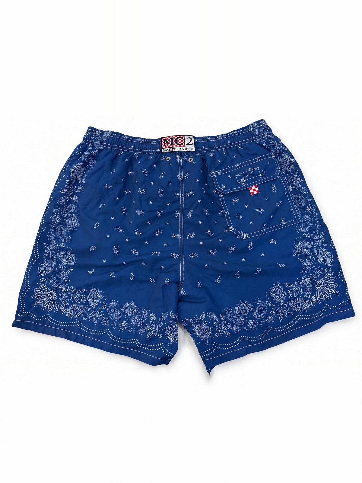 MC2 SAINT BARTH Costume da bagno Uomo  GUSTAVIA PLACED PRINT 00714L INDIGO FOULARD 61
