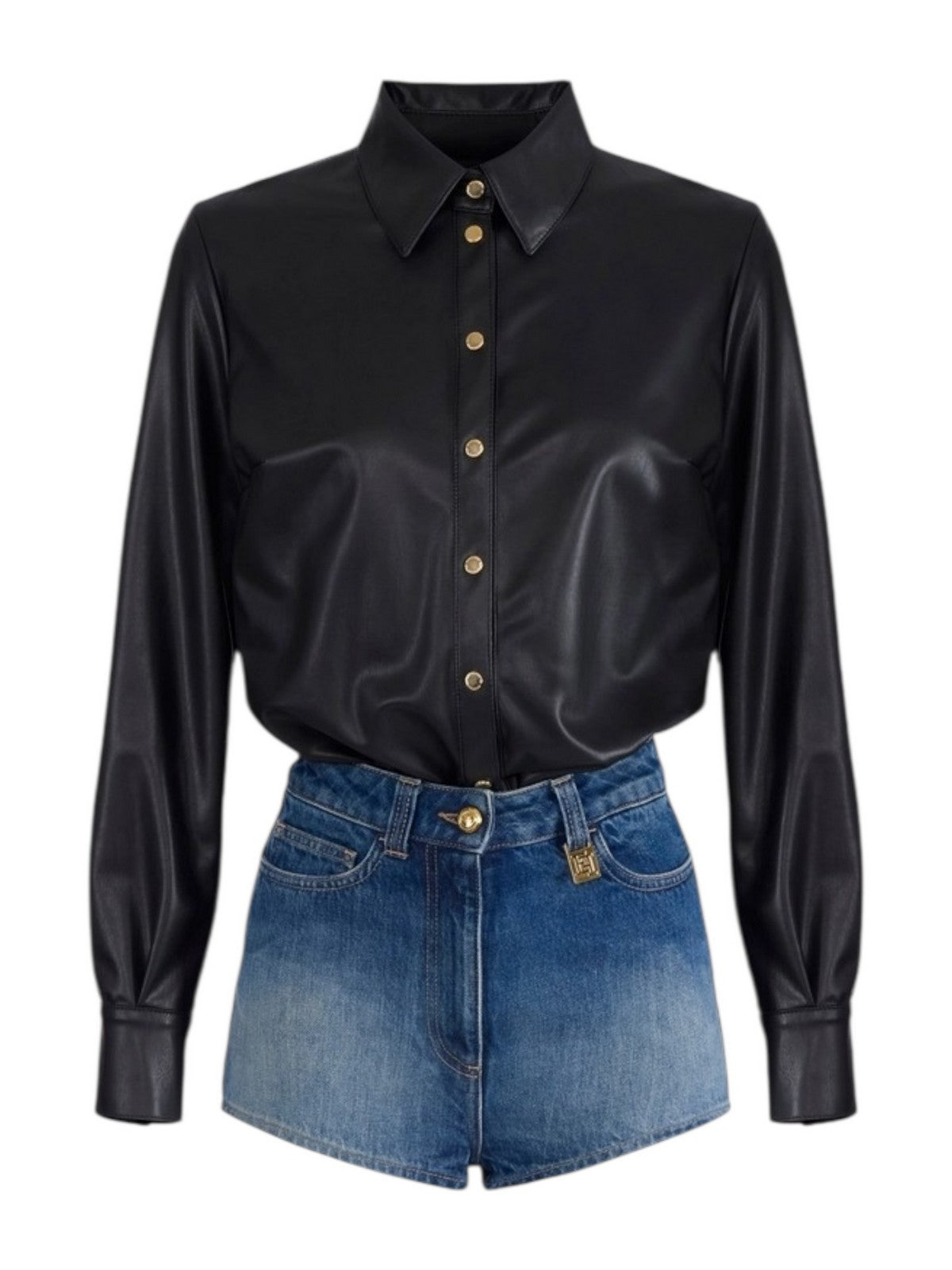 ELISABETTA FRANCHI Tuta Donna  TJ48I61E2 FB7 NERO/BLUE DENIM