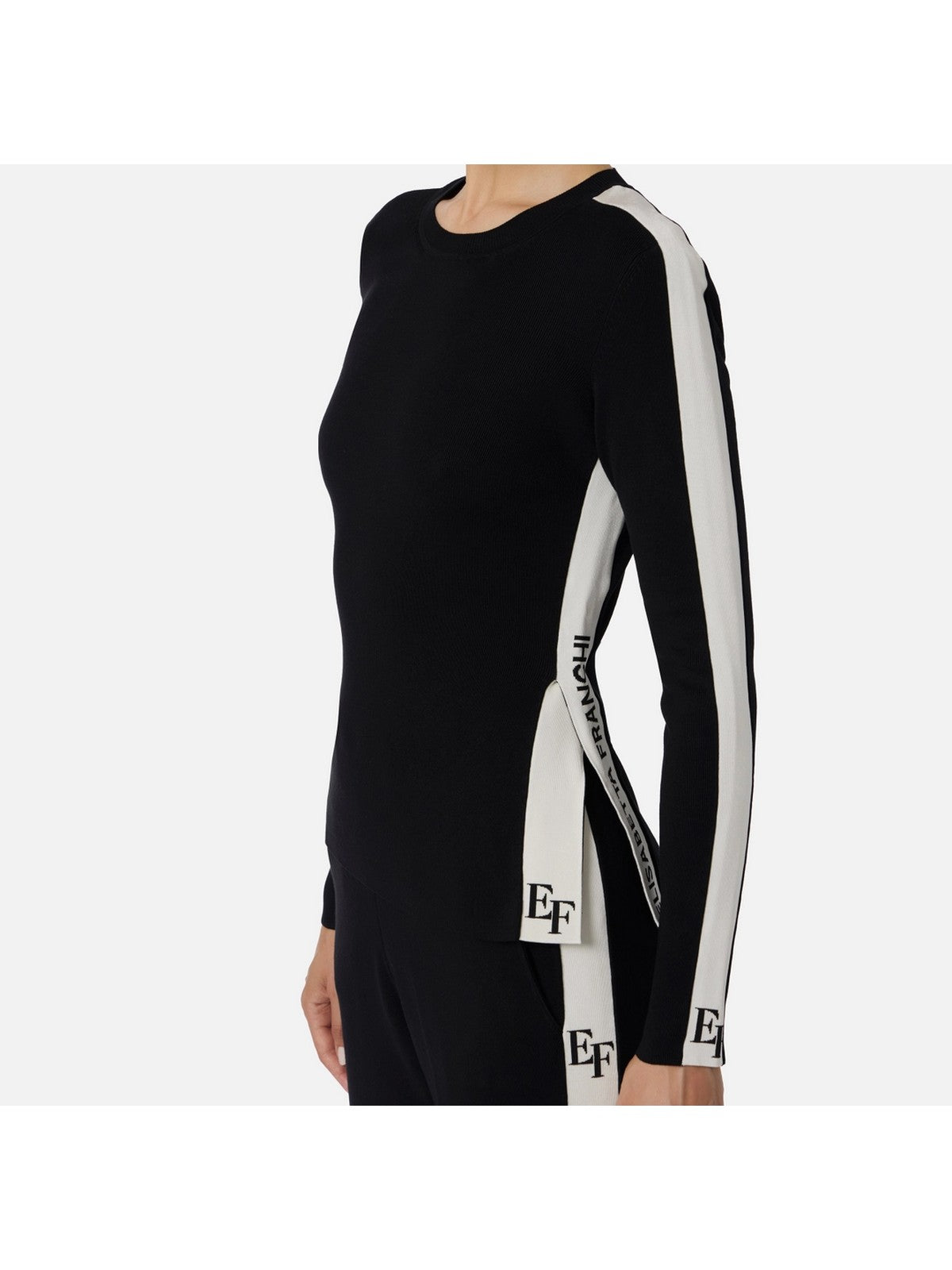 ELISABETTA FRANCHI Maglia Donna  MK03S56E2 EF3 NERO/MILK