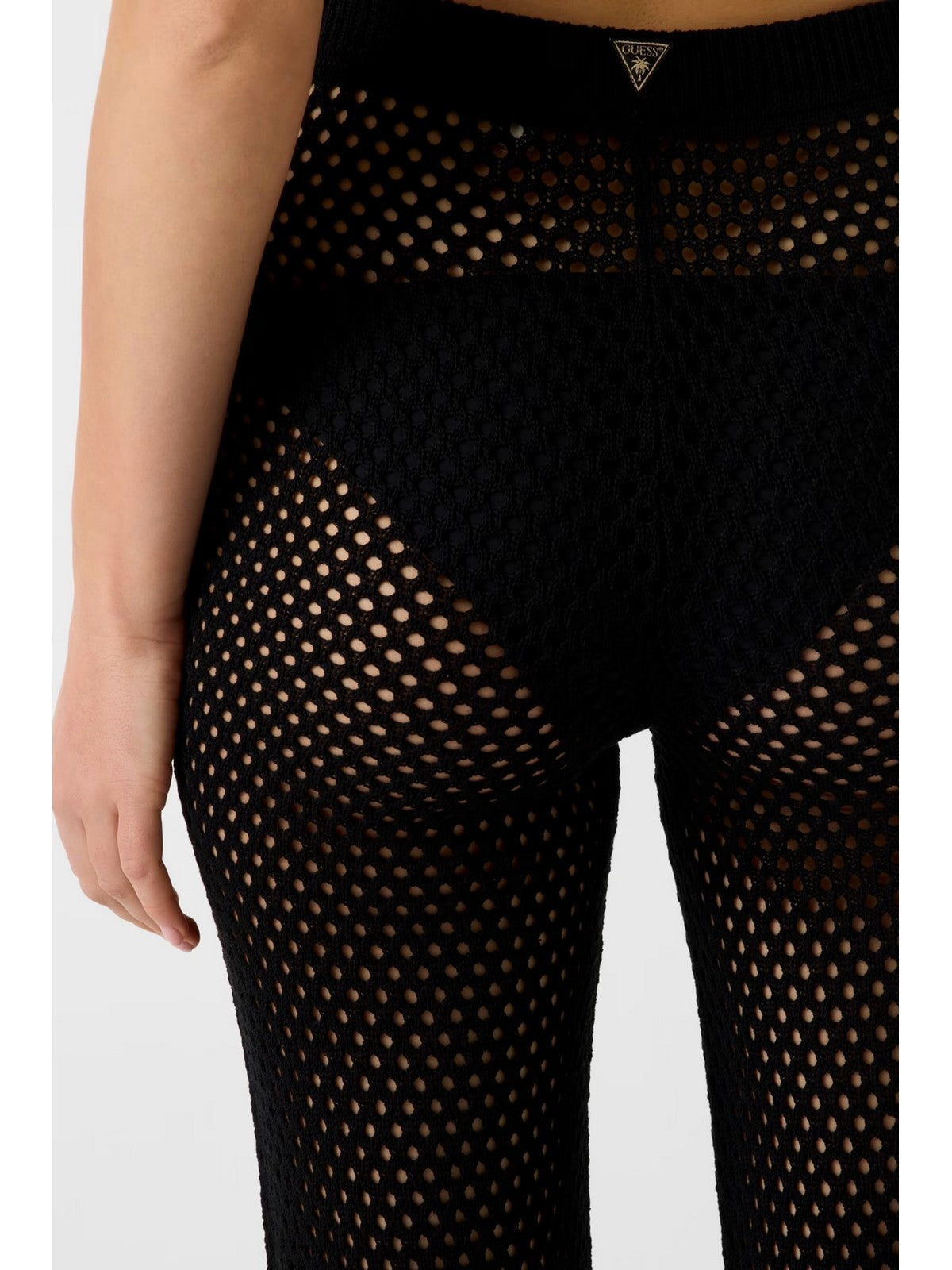 GUESS BEACHWEAR Pantalone Donna LUNA PANT SWRT E6GB05 Z5632 JBLK Jet Black A996 gioboutiqueweb