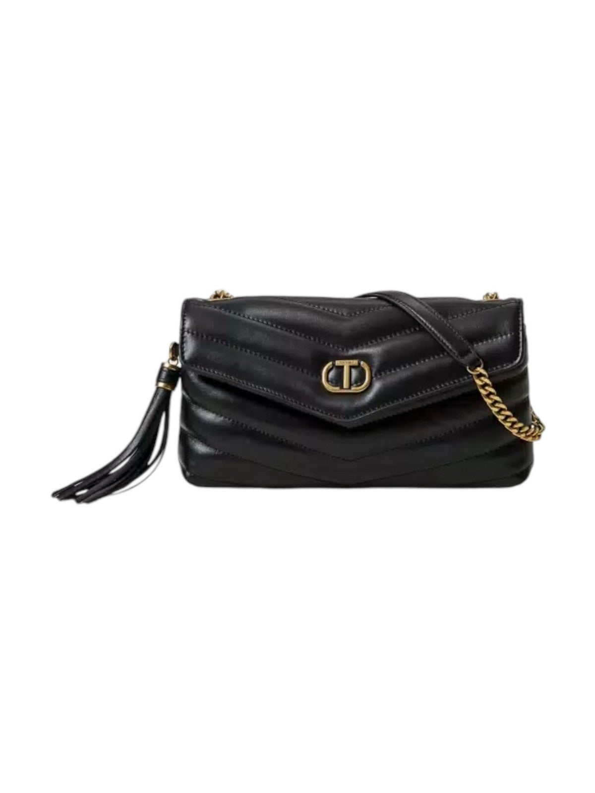 TWINSET Borsa Donna DREAMY LEATHER 242TB7192 00006 Nero gioboutiqueweb