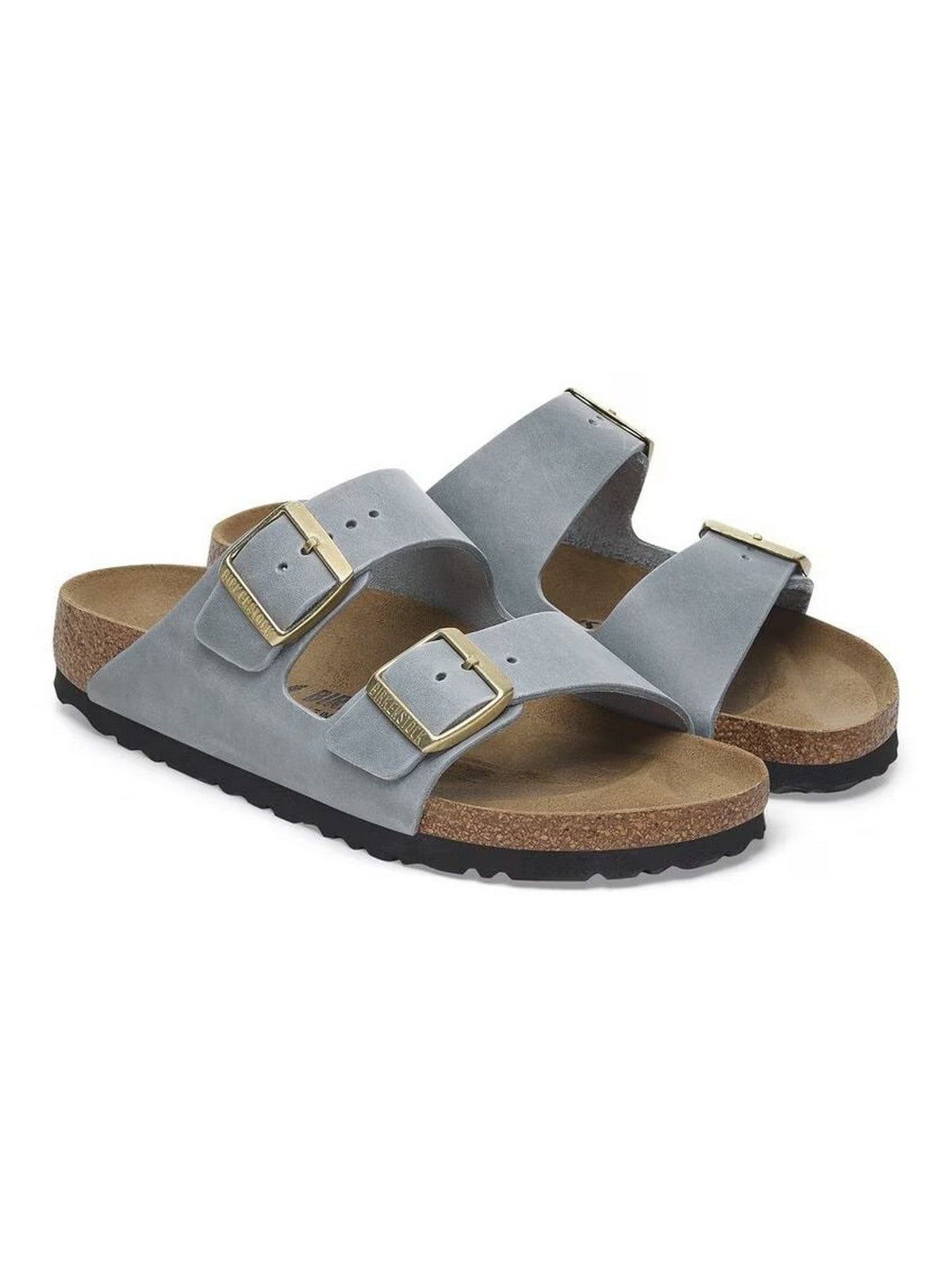 BIRKENSTOCK Sandalo Donna Arizona basalt gray, Oiled Leather 1029253 Grigio