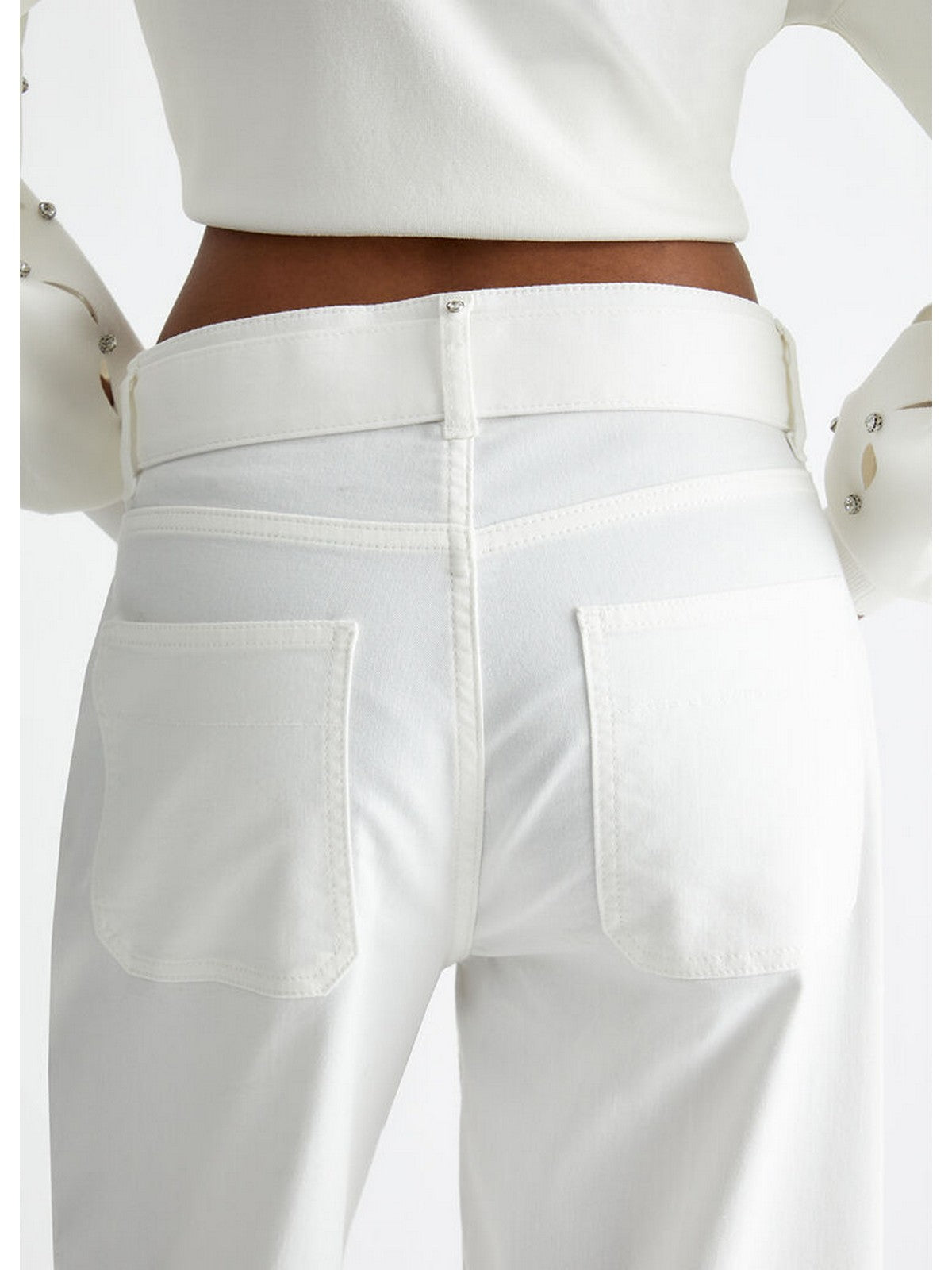 Liu Jo White Woman Pants WF4397T7144 10701 White