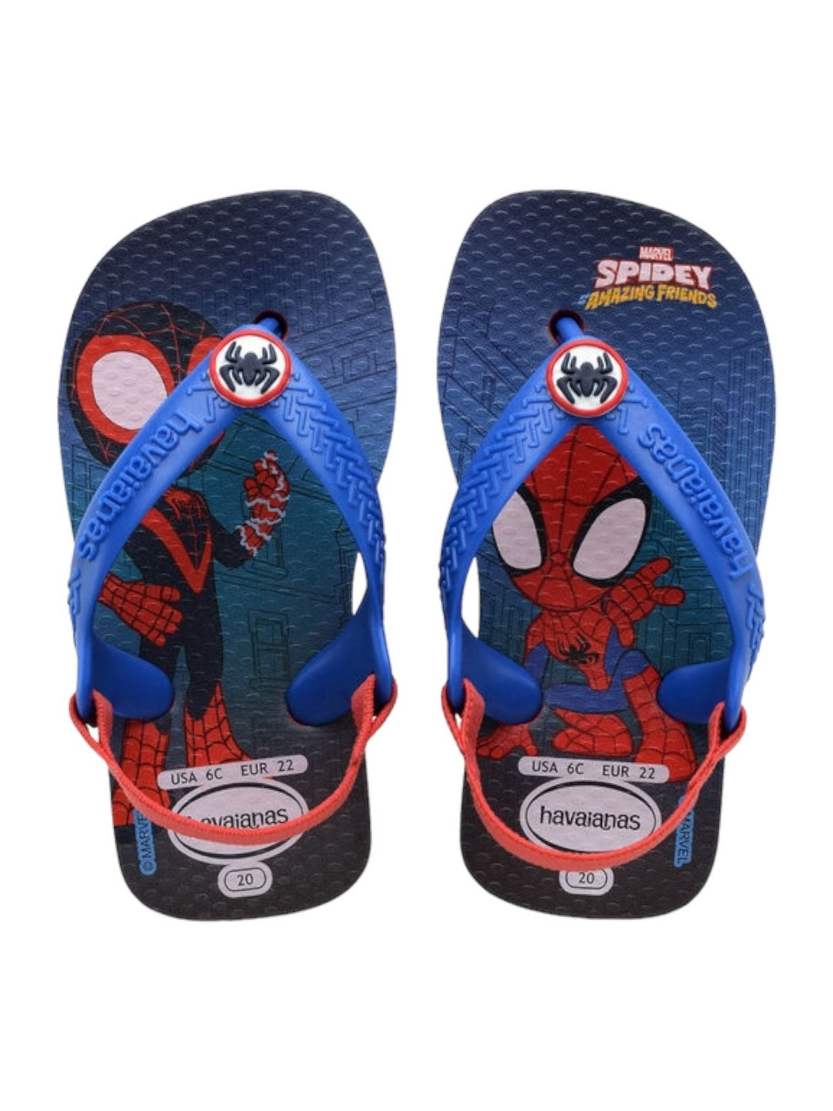 Havaianas Flip Flops Children and Boys Hav. Baby Marvel 4147132.2090 czerwony