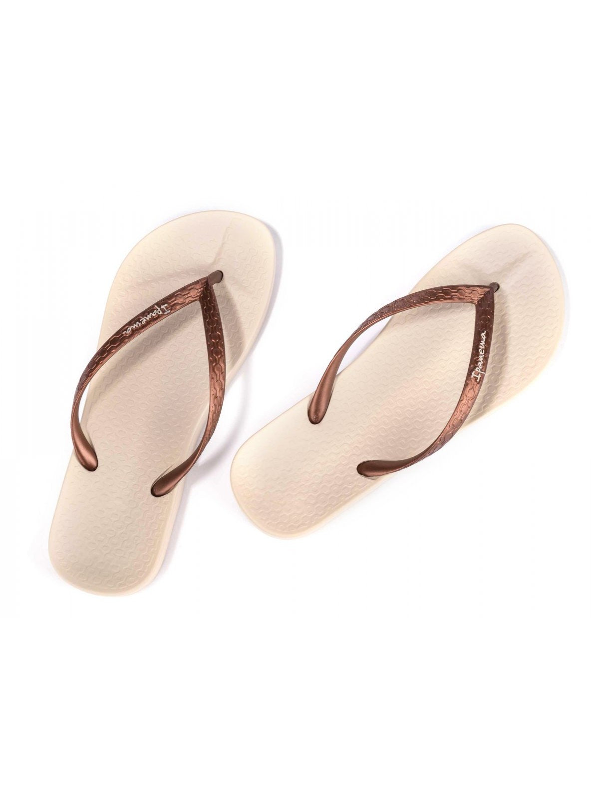 Ipanema flip flops woman anatomical ipanema tan fém ip.81030 ag183 beige