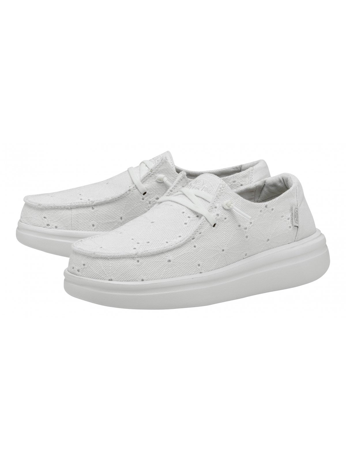 HEY DUDE Mocassins Femme Wendy Rise Eyelet W HD.40075 9CT Blanc