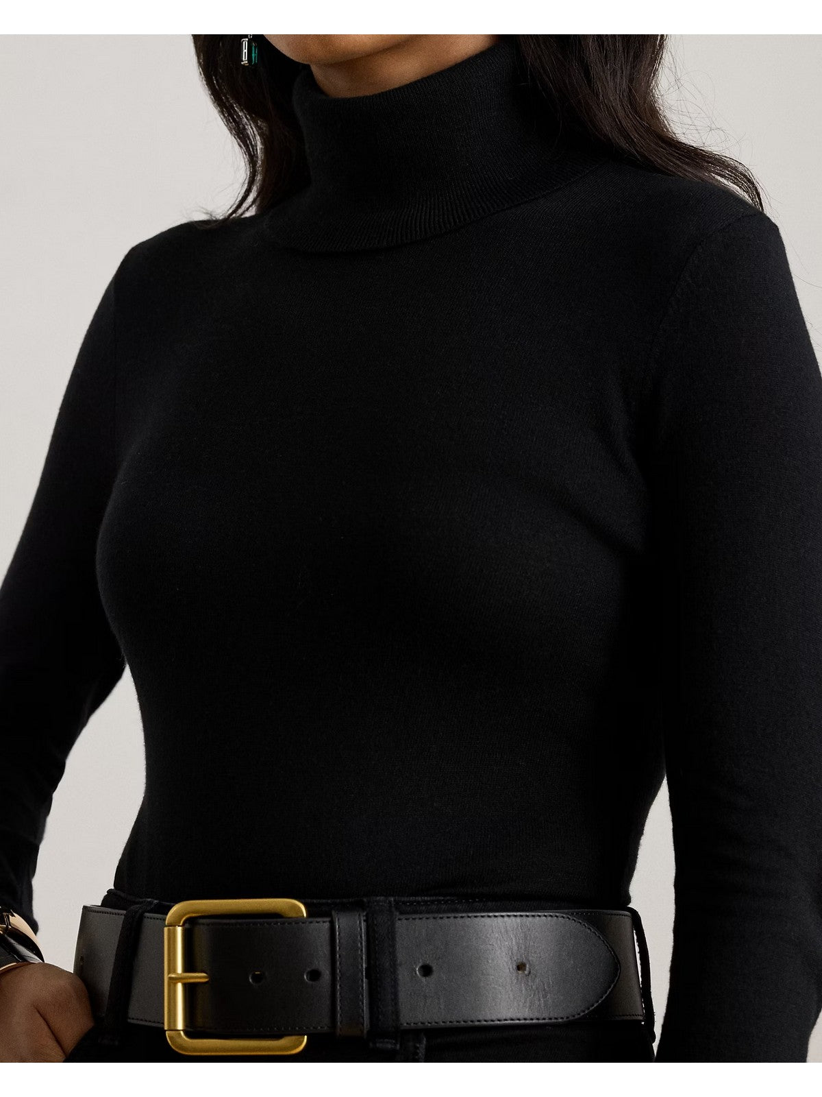 LAUREN RALPH LAUREN Maglione Donna ZOE-LONG SLEEVE-PULLOVER 200940470 004 BLACK