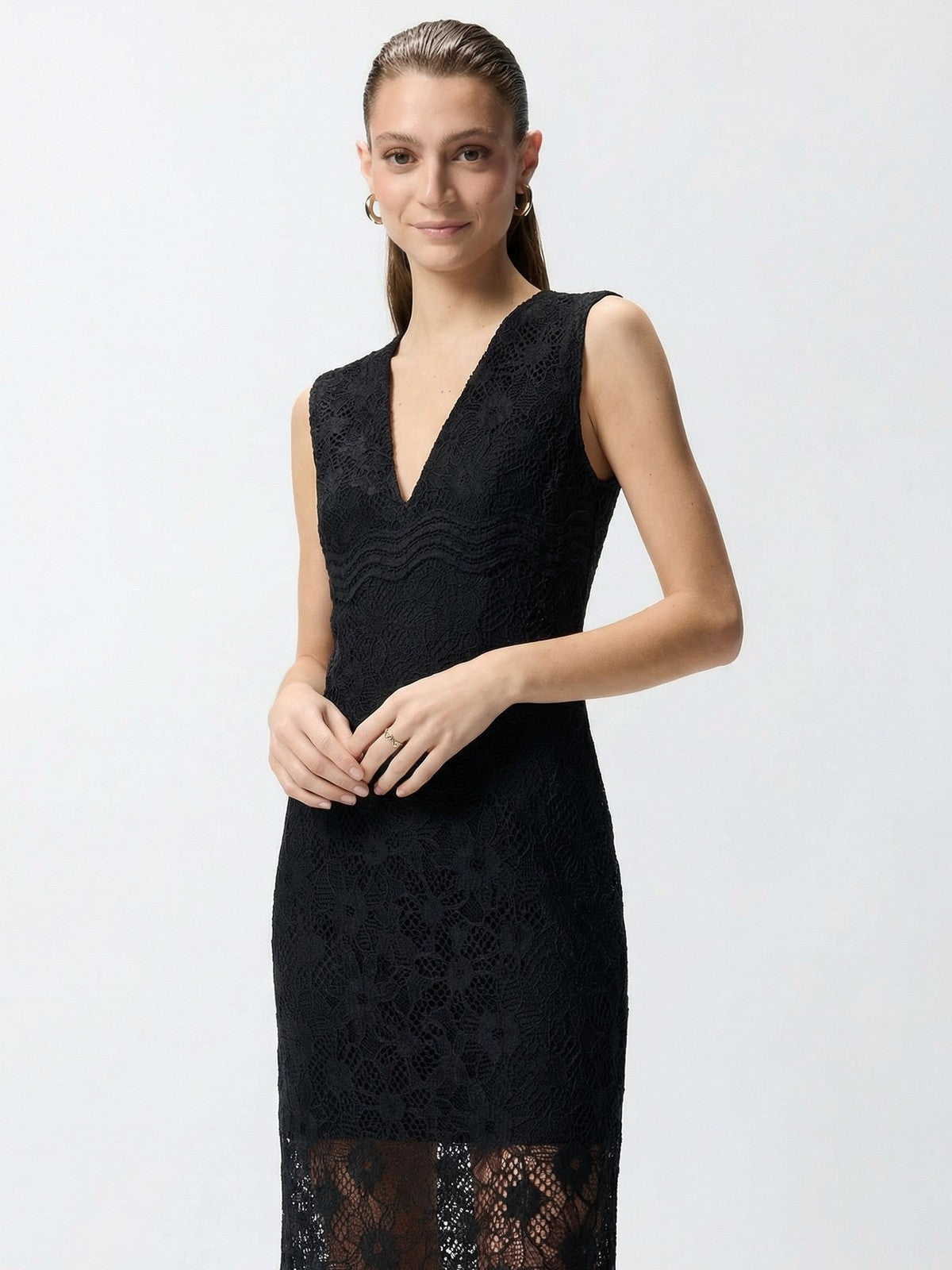 PINKO Abito Donna AUDREY ABITO PIZZO REBRODE 106660-A381 Z99 NERO LIMOUSINE
