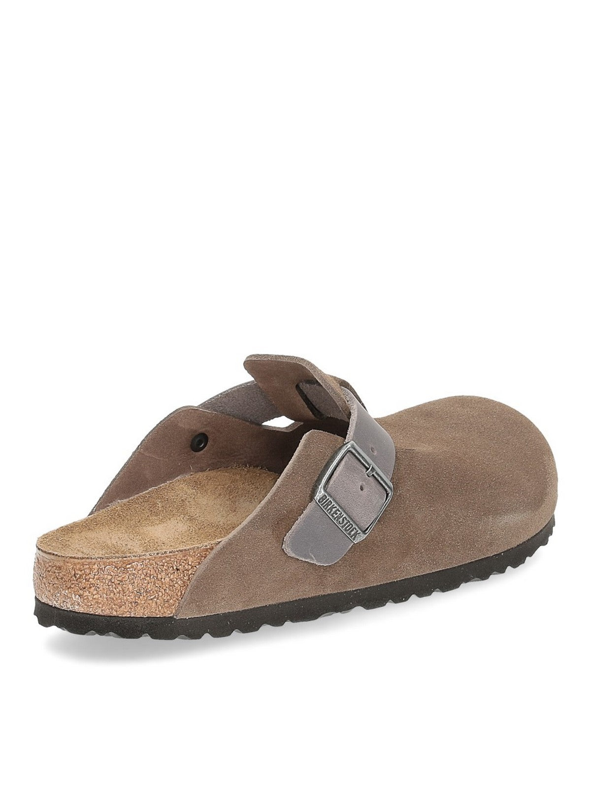 BIRKENSTOCK Sandalo Uomo Boston concrete gray, Suede Leather/Oiled 1029193 Grigio gioboutiqueweb