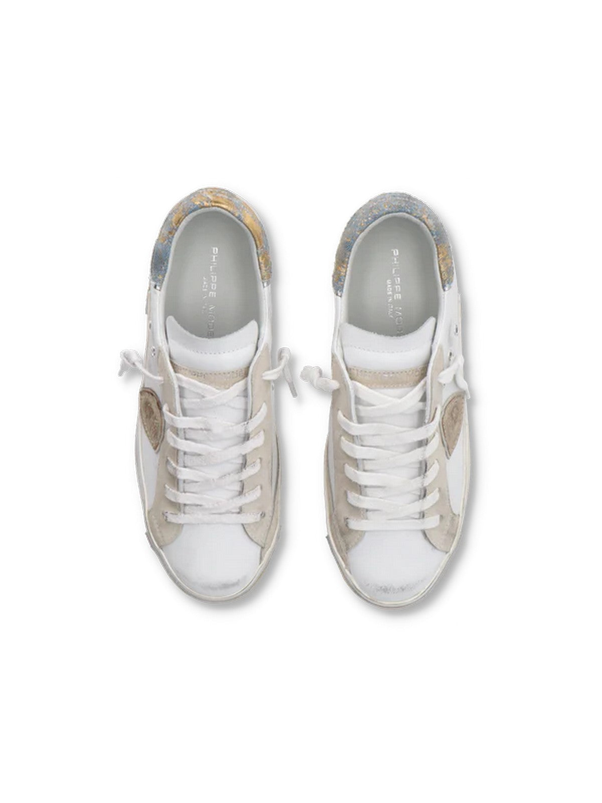 PHILIPPE MODEL Sneaker Donna Prsx Low Woman PRLD VDM1 Bianco gioboutiqueweb