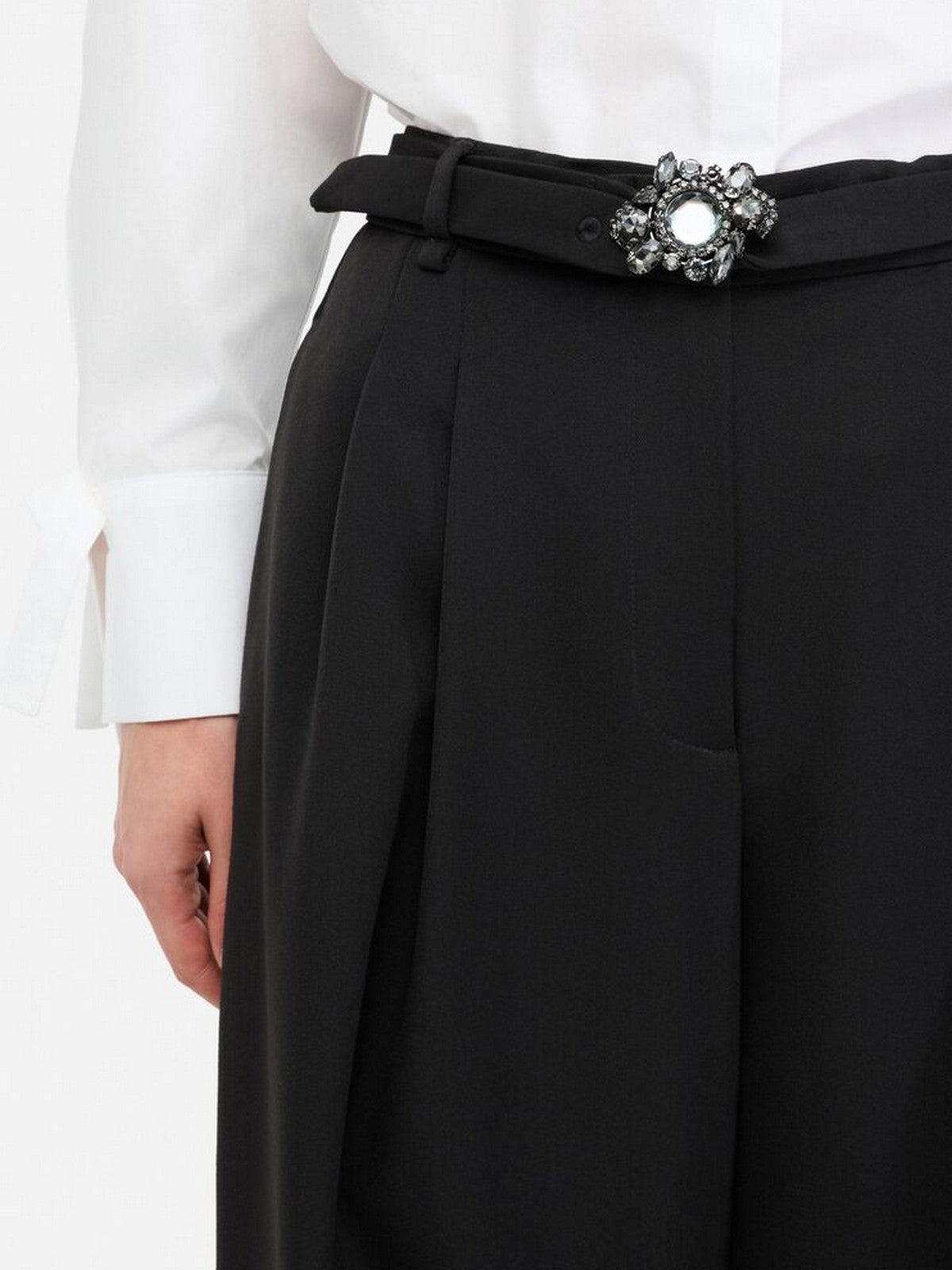 LIU JO WHITE Pantalone Donna  MF5269TS224 22222 Nero