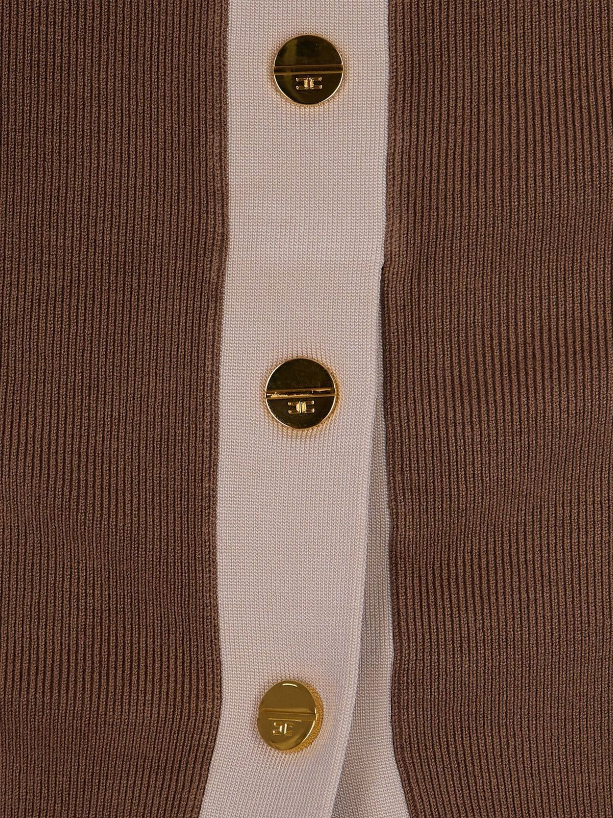 ELISABETTA FRANCHI Top Donna  TK72S61E2 727 ARGILLA/BURRO