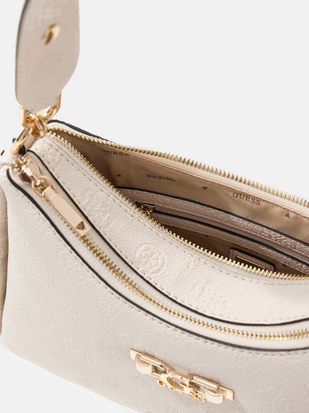 GUESS Borsa Donna ANISE DOUBLE ZIP SHOULDER BAG HWPD99 16180 STL STONE LOGO