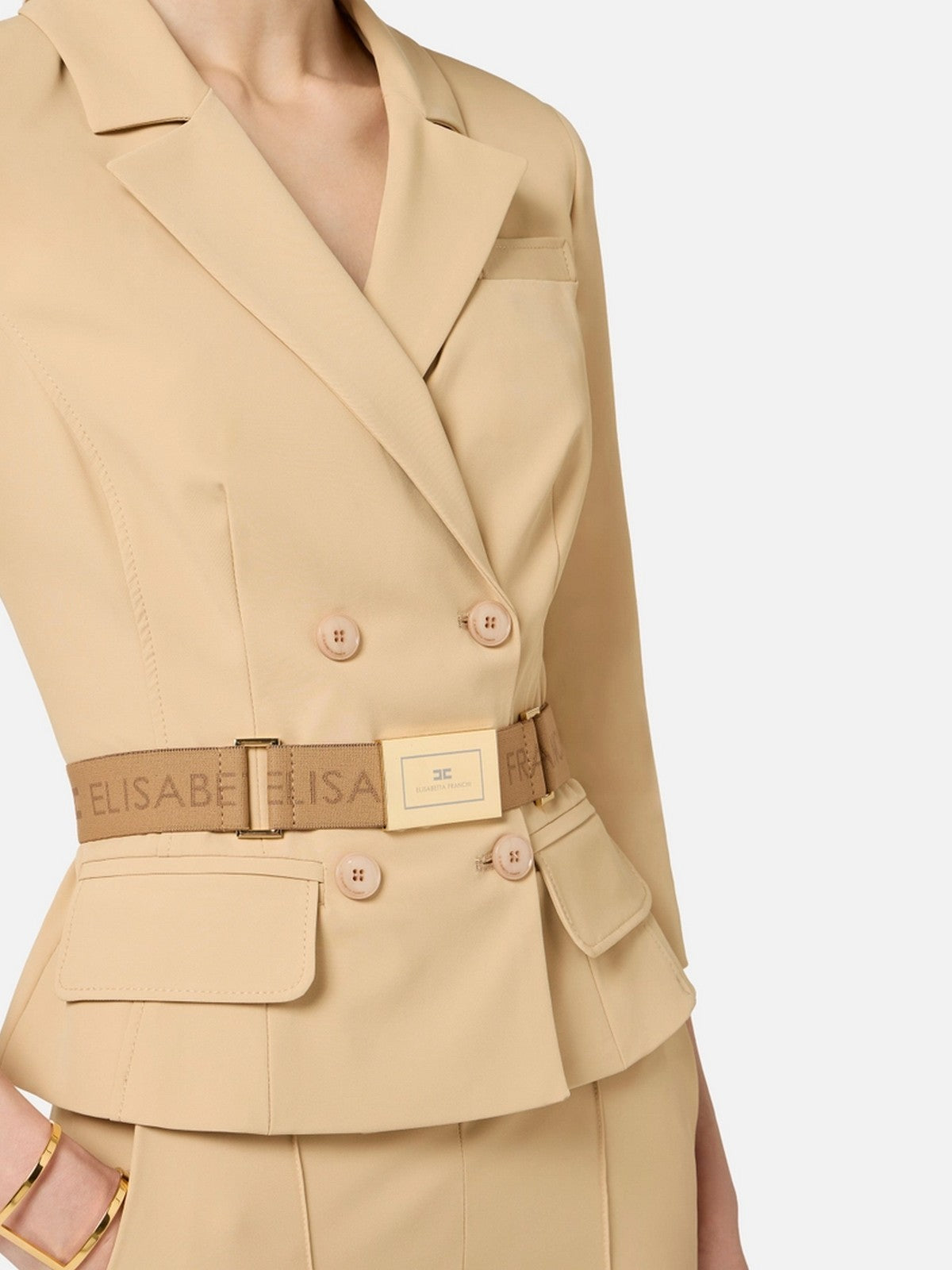ELISABETTA FRANCHI Giacca Donna  GI22461E2 470 CAMMELLO