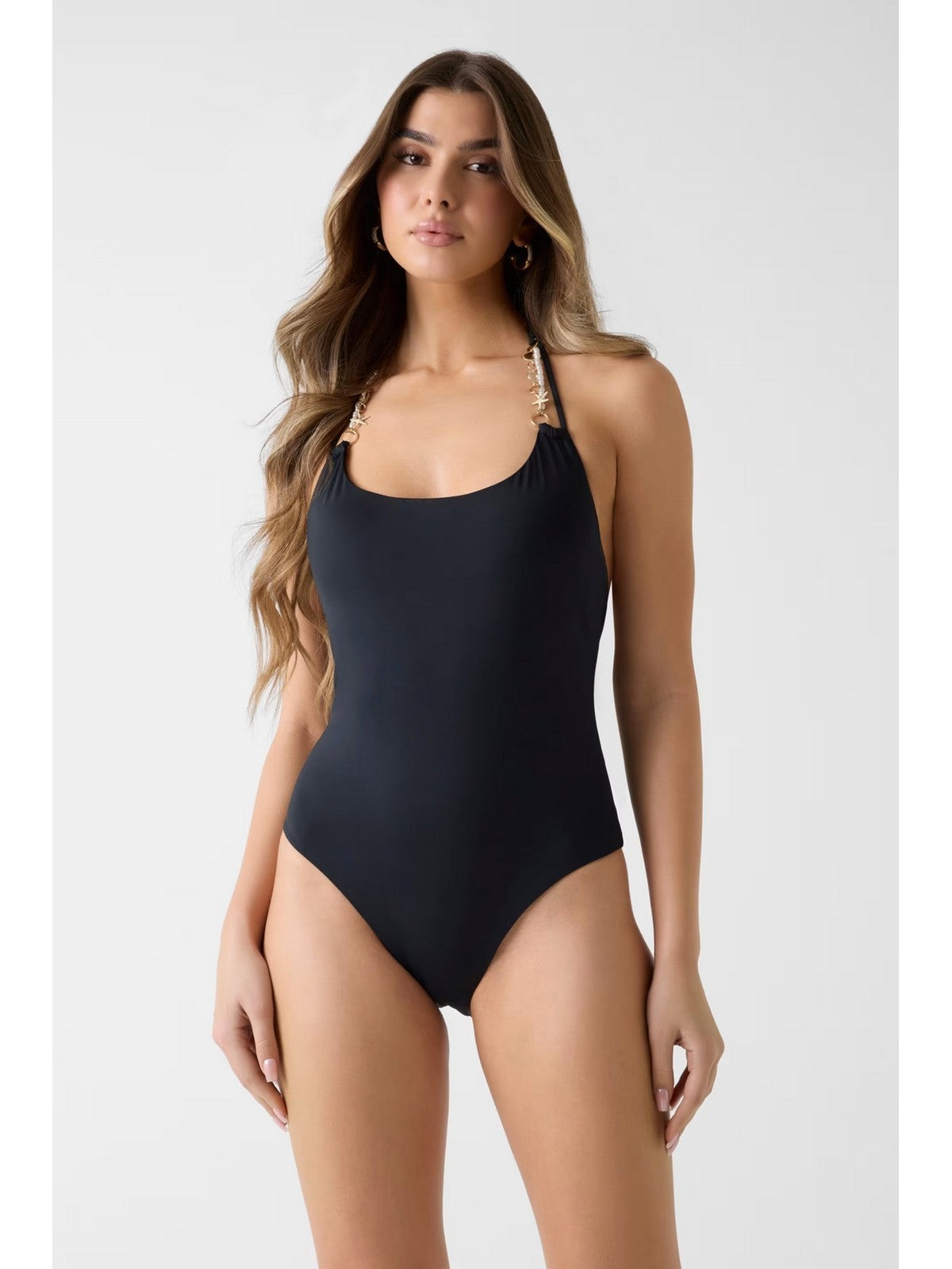 GUESS BEACHWEAR Costume da bagno Donna MARISOL ONE PIECE SWIMSUIT E6GJ02 KF412 JBLK Jet Black A996