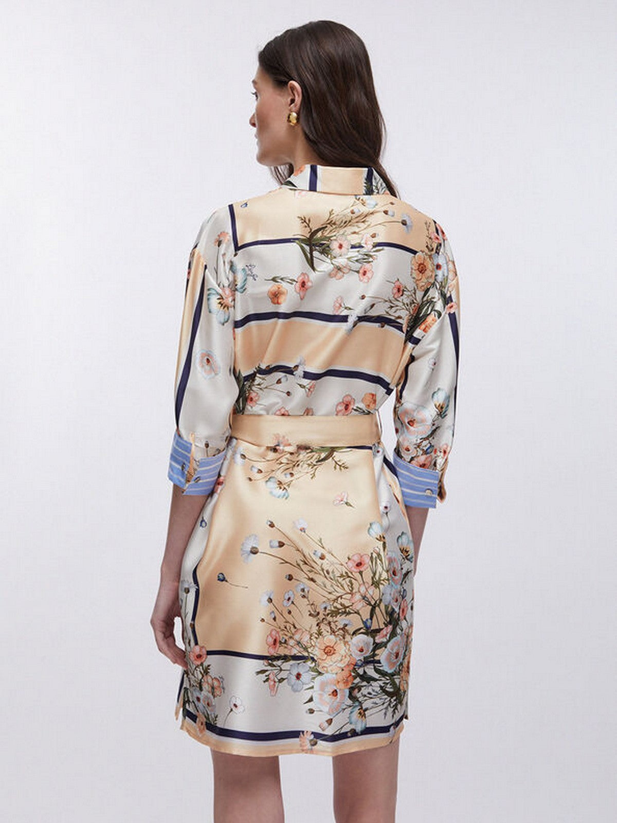 LIU JO WHITE Abito Donna  WA6507T2555 P9547 Blu str/bloom.small