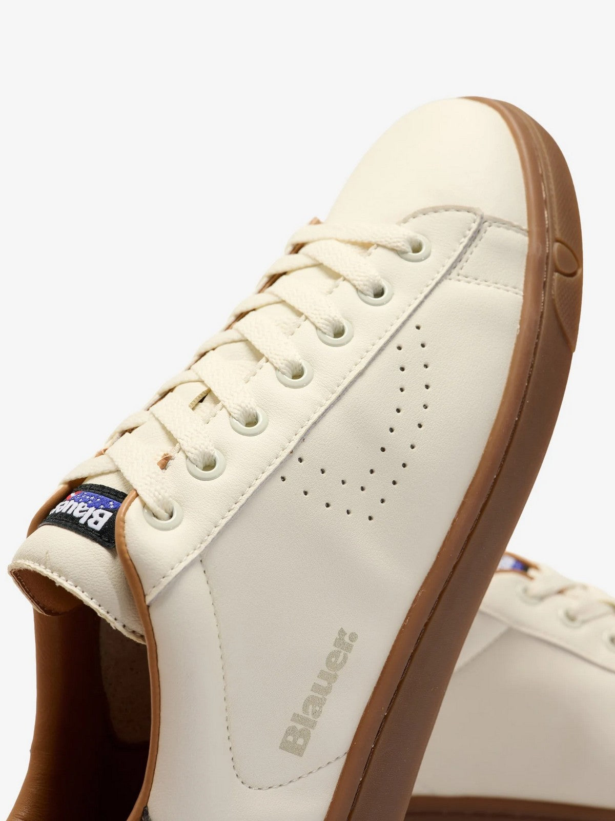 BLAUER Sneaker Uomo LOWELL01 S6LOWELL01/LEA CRE/BLK CREAM/BLACK