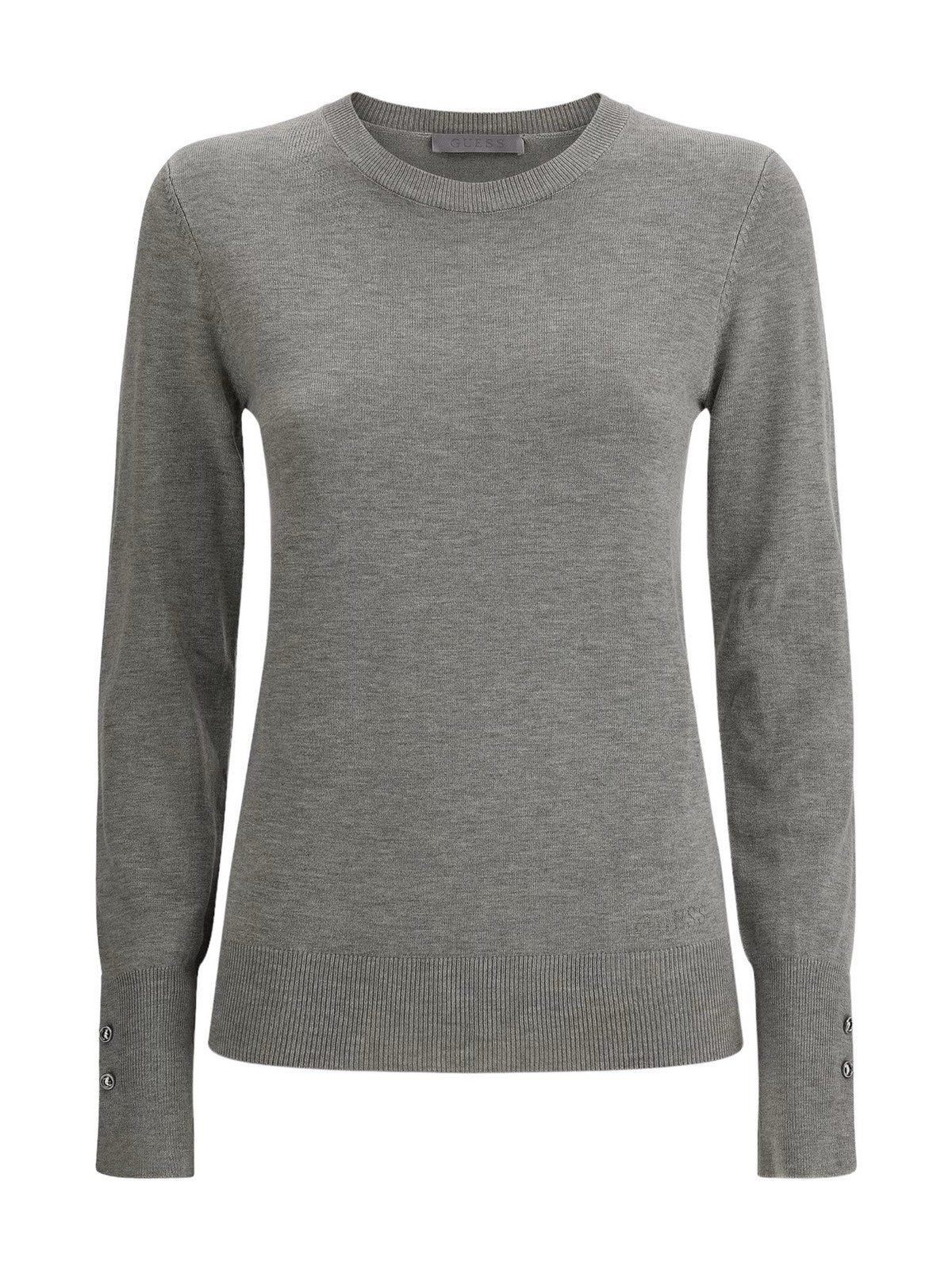 Guess Maglione Donna Elinor Rn LS SWR W2YR30 Z2V62 H9C9 Gray