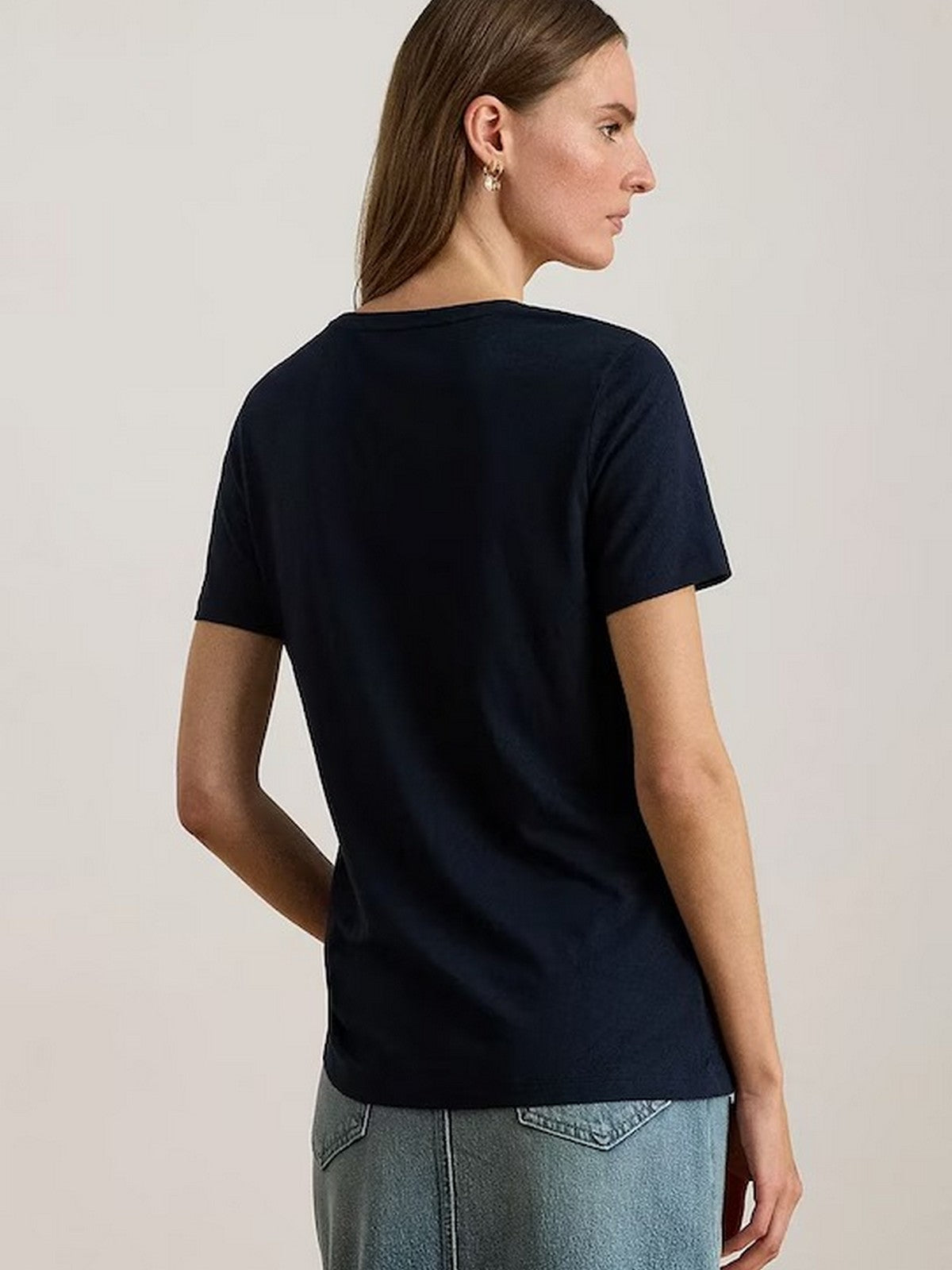 LAUREN RALPH LAUREN T-shirt Donna KATLIN-SHORT SLEEVE-T-SHIRT 200P03725 001 LAUREN NAVY