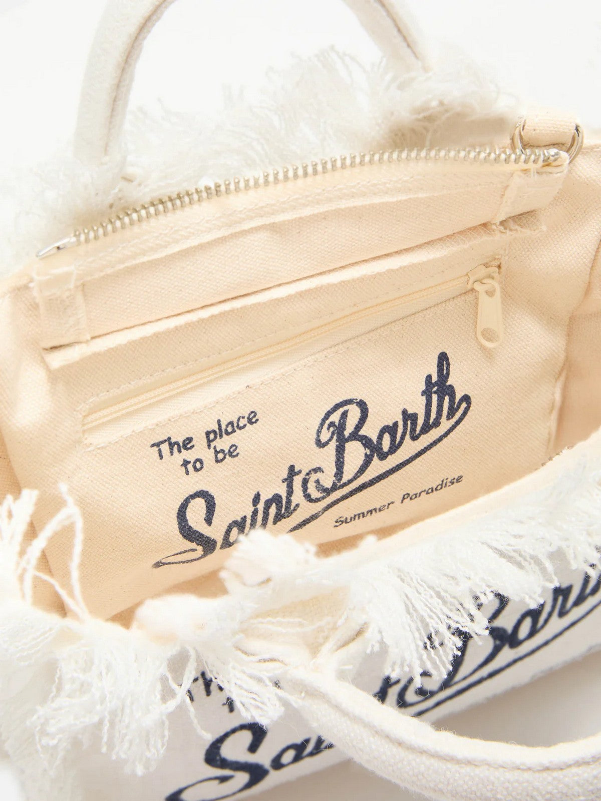 MC2 SAINT BARTH Borsa Donna  VANITY MINI LINEN 00405L Bianco