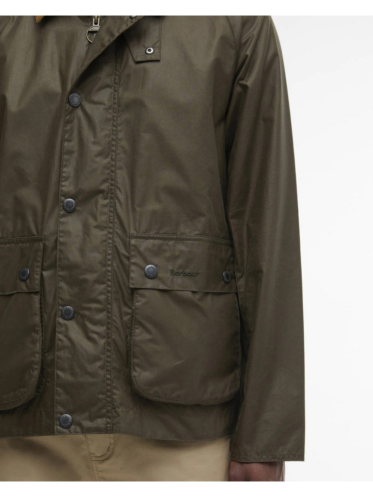 BARBOUR Giubbino Uomo MODERN BEDALE WAX JACKET MWX2447 OL52 BEECH/HIGHLAND LAKE