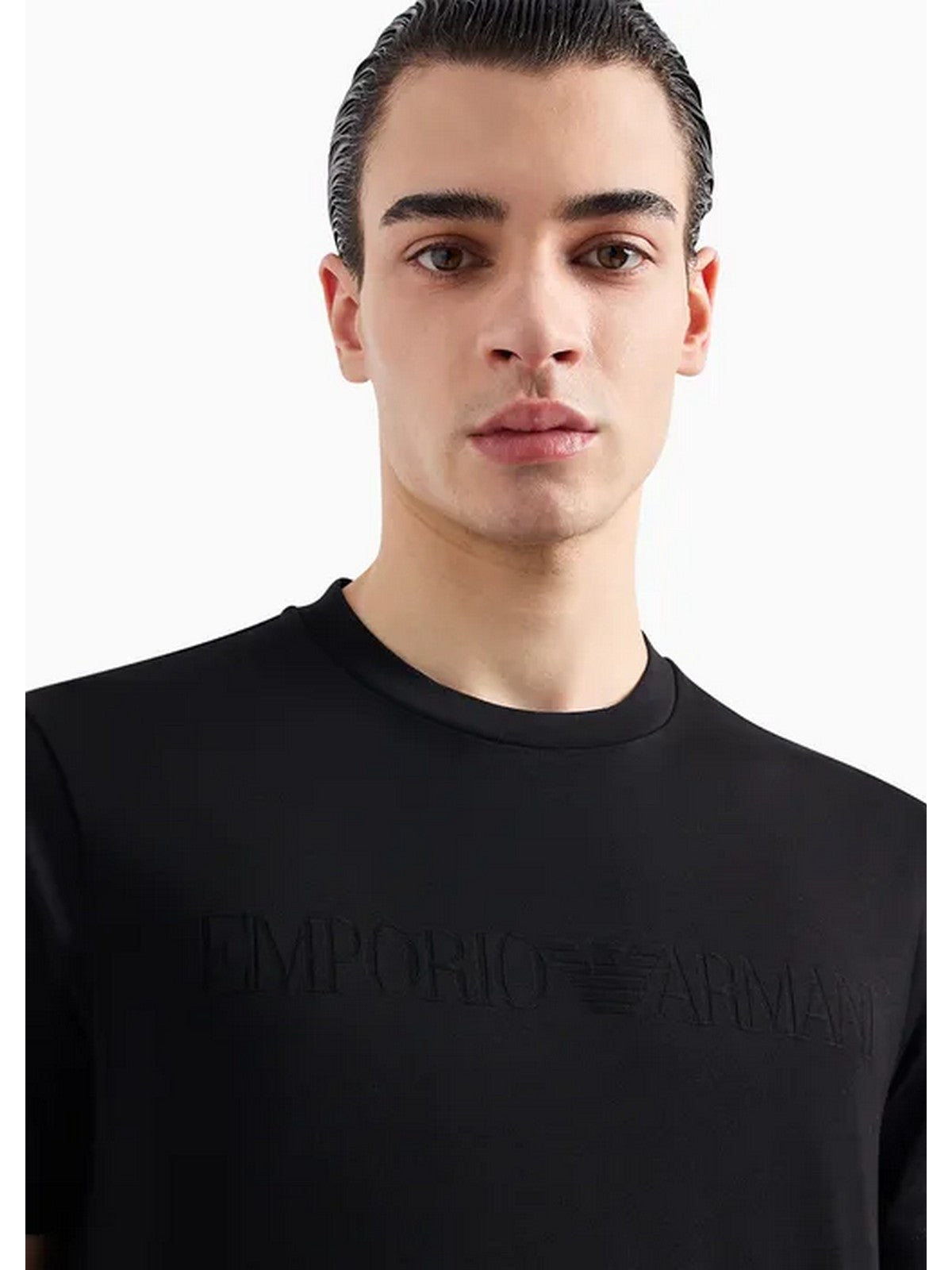 Emporio Armani Camiseta y polo para hombres 8n1td2 1Jgyz 0021 Negro