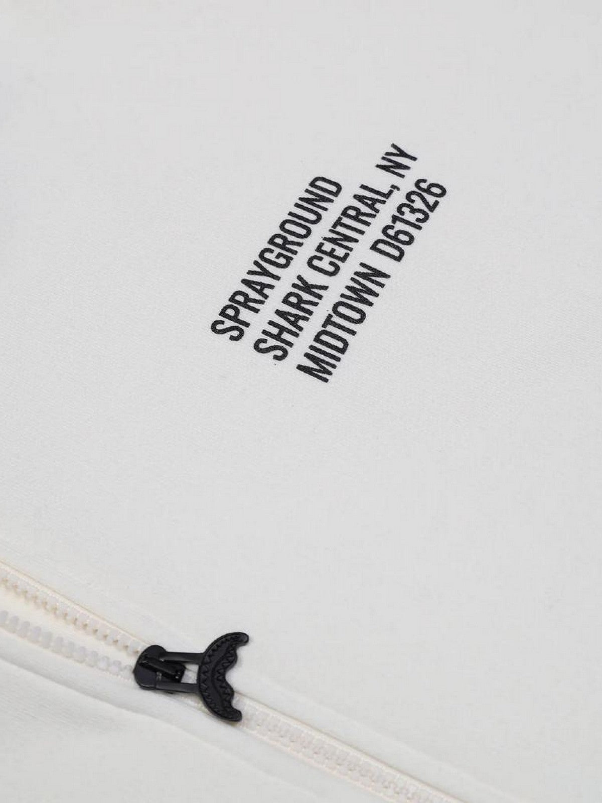 SPRAYGROUND Felpa Uomo SHARK CENTRAL PERFECT FULL-ZIP SP836GIVO IVORY