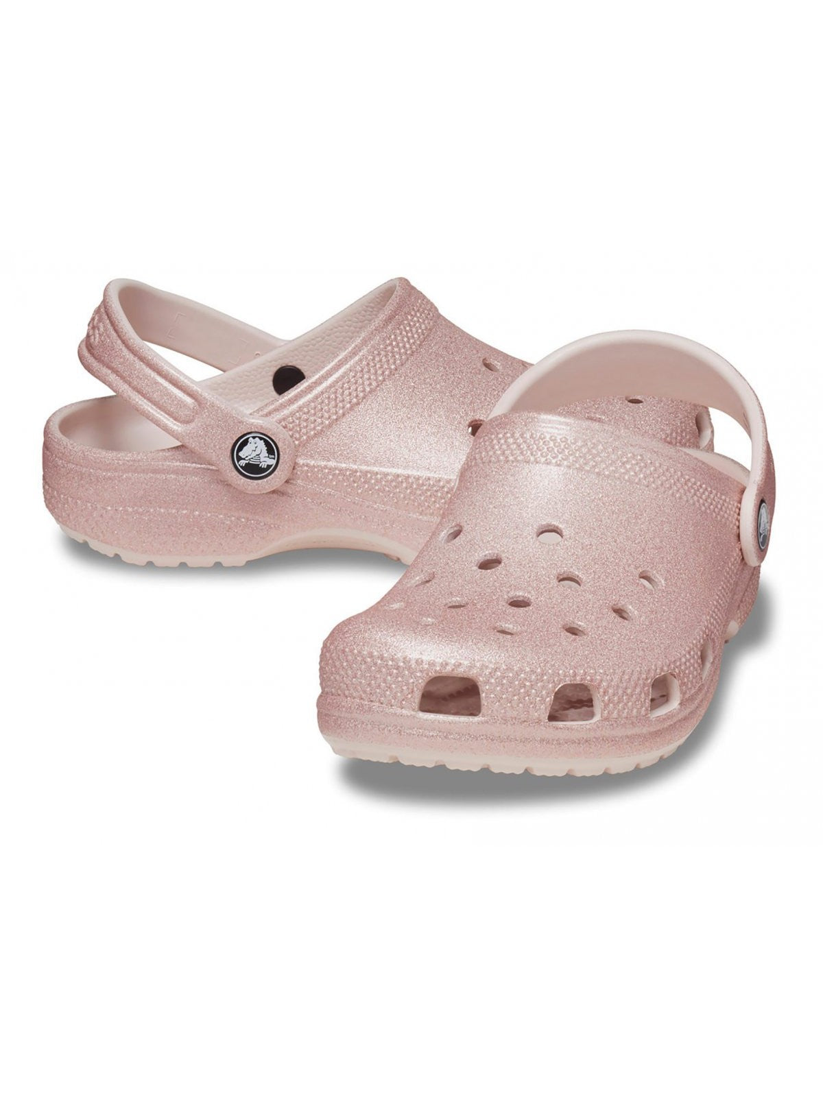 CROCS Pantoufle pour filles et garçons Classic Glitter Clog K 206993 6WV Rose