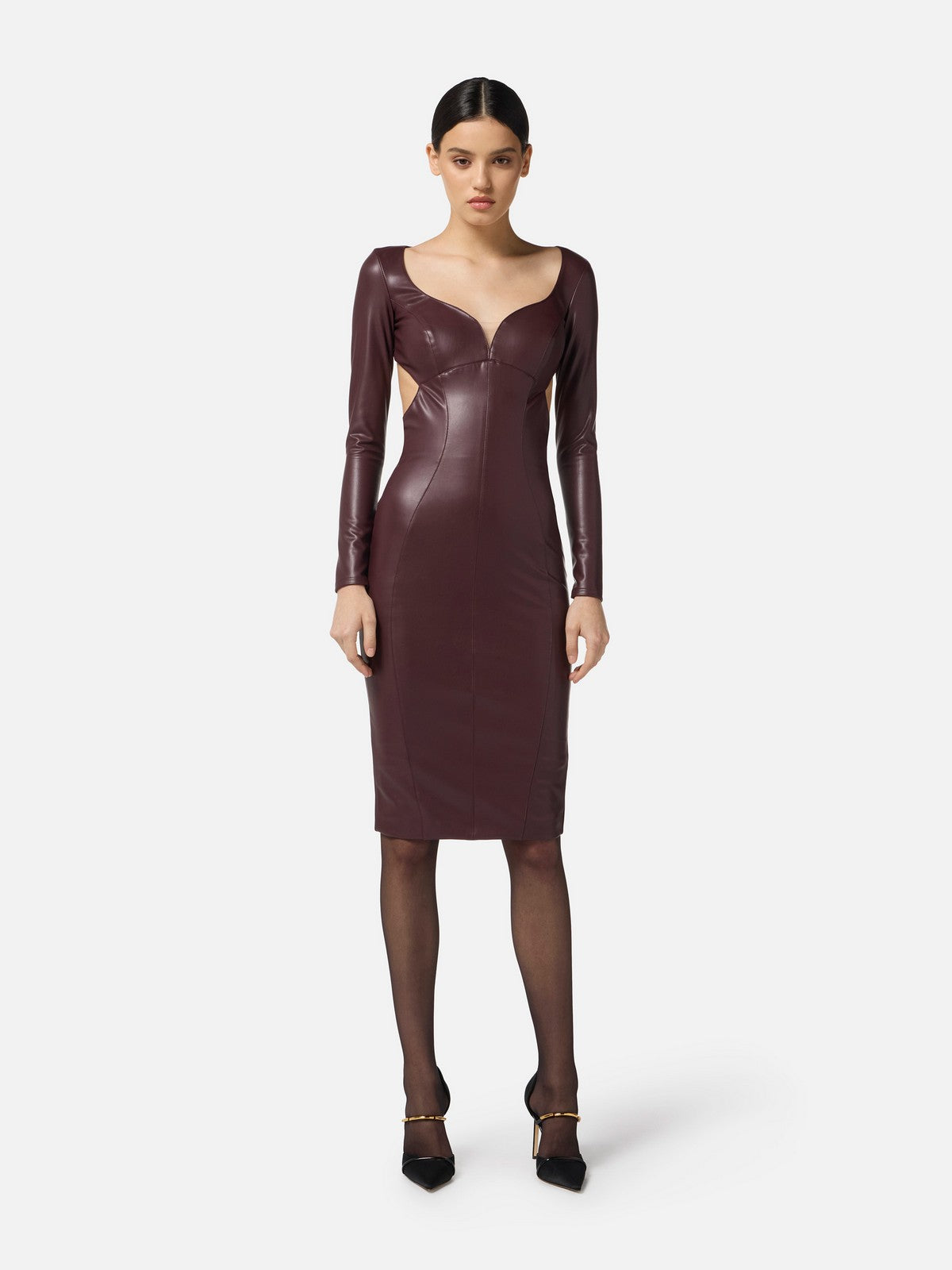 ELISABETTA FRANCHI Abito Donna  AB79557E2 EA4 MERLOT