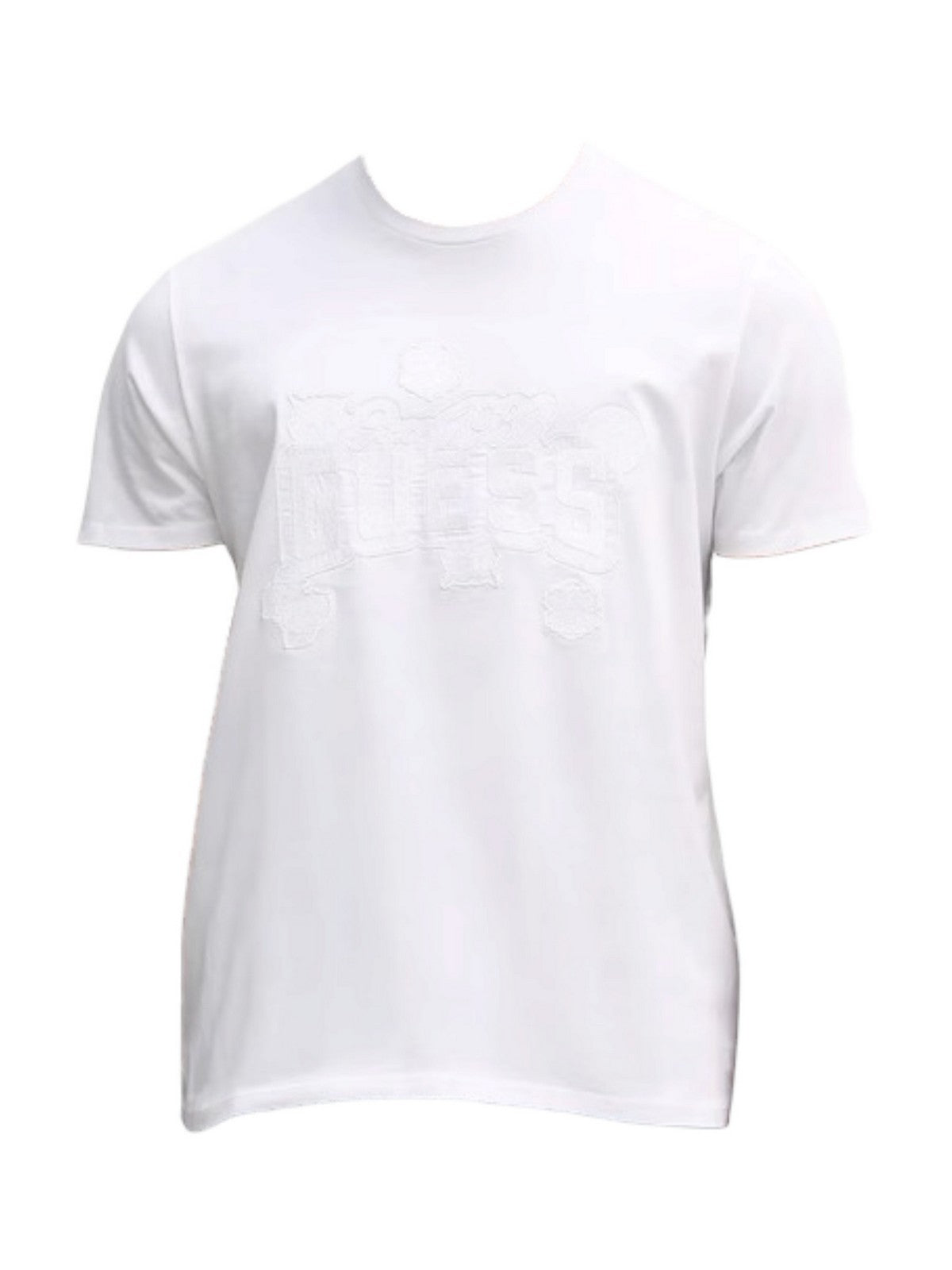 GUESS T-shirt Uomo SS BSC PEONY STITCH TEE M6RI04 I3Z14 G011 PURE WHITE