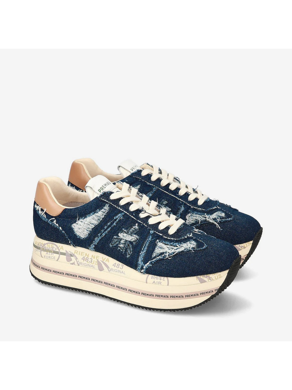 PREMIATA Baskets Femme BETH VAR 6714 Bleu