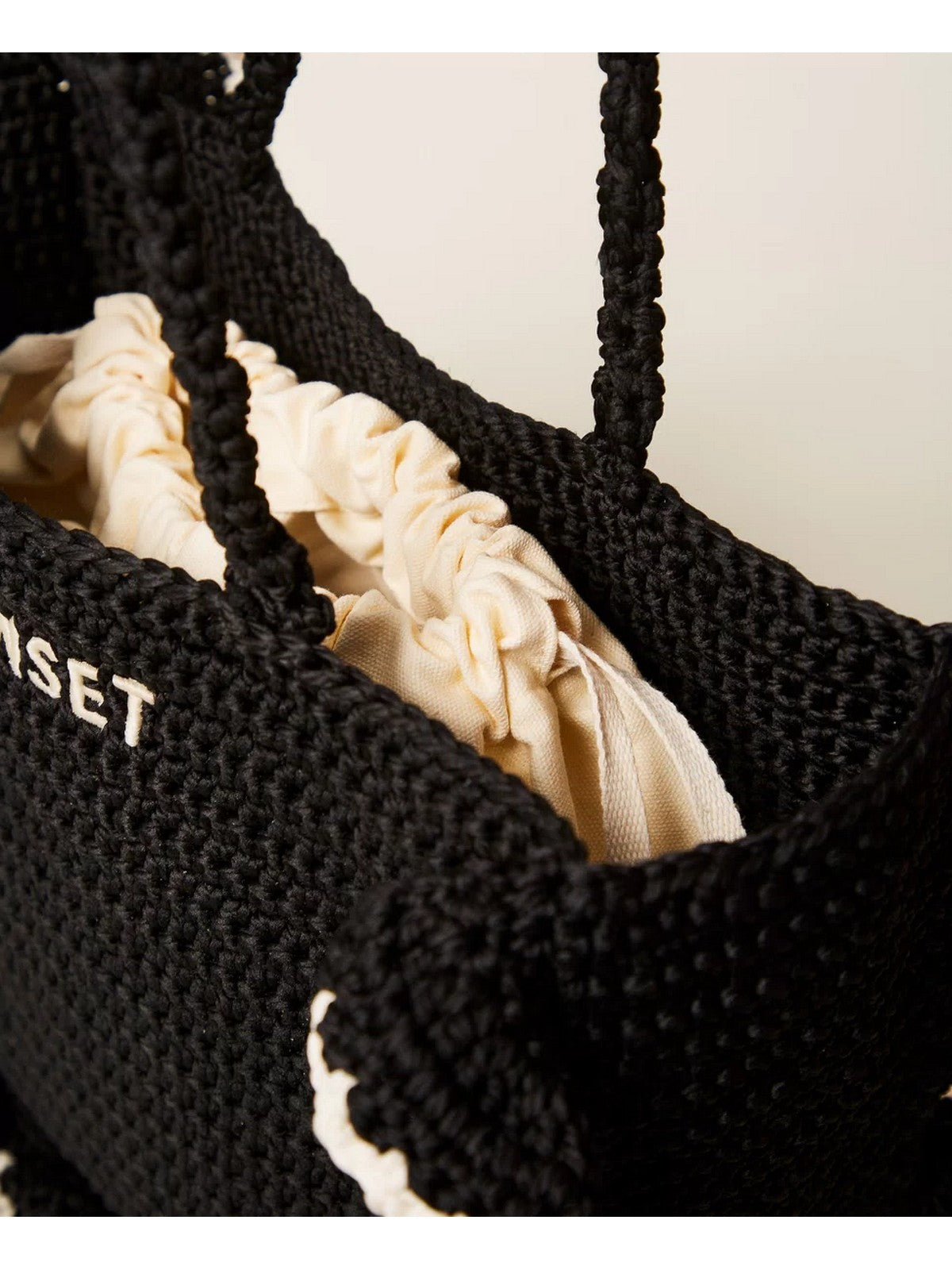 TWINSET Borsa Donna  261TD8290 06571 BIC.NERO/MADREPERLA