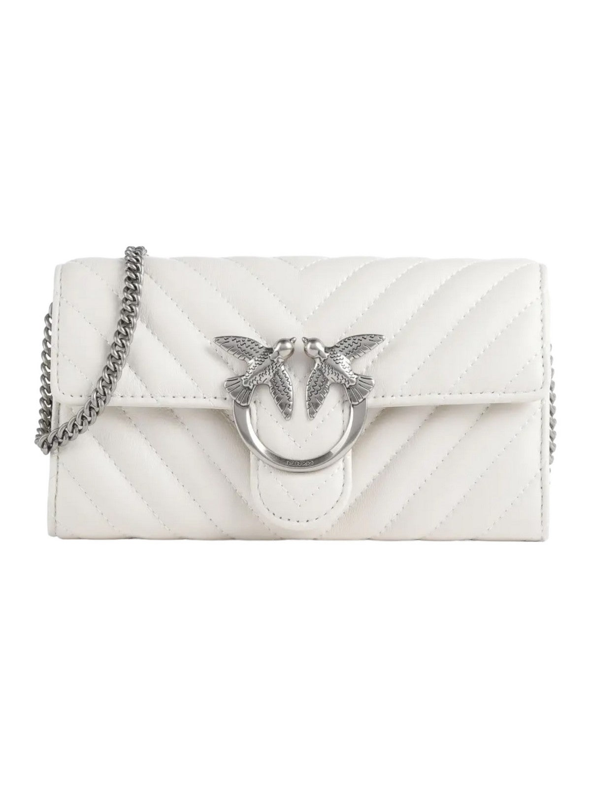 PINKO Sac Femme Love one portefeuille 100062-A0GK Z14O Blanc