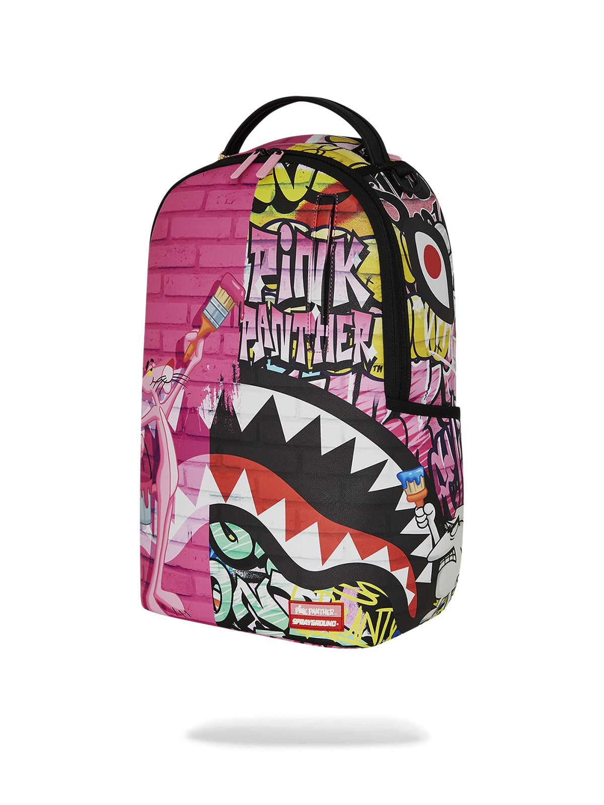 SPRAYGROUND Zaino Uomo PINK PANTHER PAINTING OVER GRAFFITI DLXR BACKPACK 910B7007NSZ ROSA gioboutiqueweb
