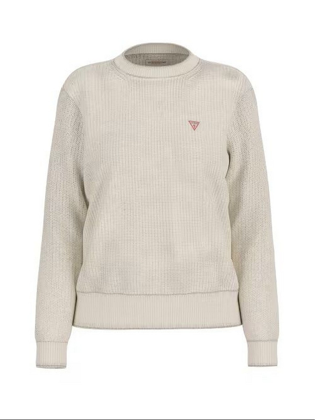 GUESS Maglione Donna GJ LS CN MINI TRIANGLE SWTR W4BR08 Z3HM1 G293 WARM WHITE
