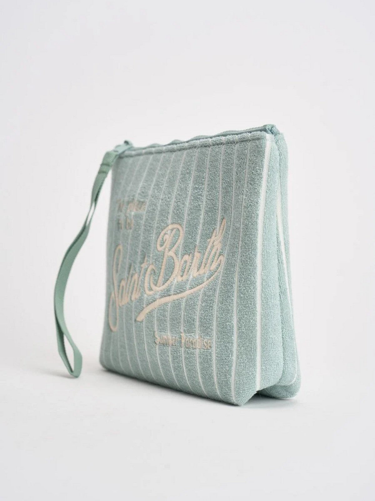 MC2 SAINT BARTH Pochette Unisex adulto  ALINE SPONGE 02811L TERRY EMBOSSED STRIPES TINY V 53 EMB