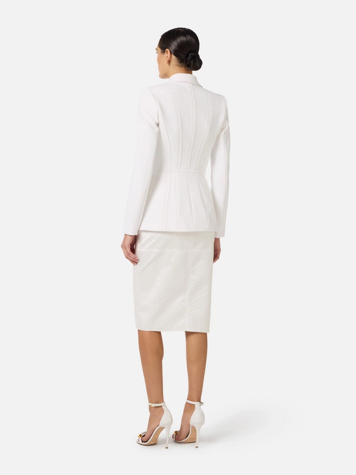 ELISABETTA FRANCHI Giacca Donna  GI21661E2 360 Avorio