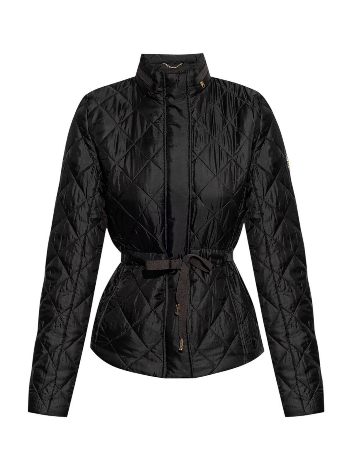 MICHAEL KORS Piumino Donna ECO BELTED PUFFR MT520IB3SB 001 BLACK gioboutiqueweb