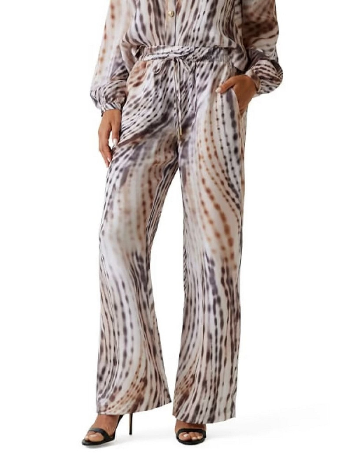 GUESS Pantalone Donna DALIA FLUID JOGGER PANT W6GB07 W1781 PMIH SHIBORI DRIFT PRINT