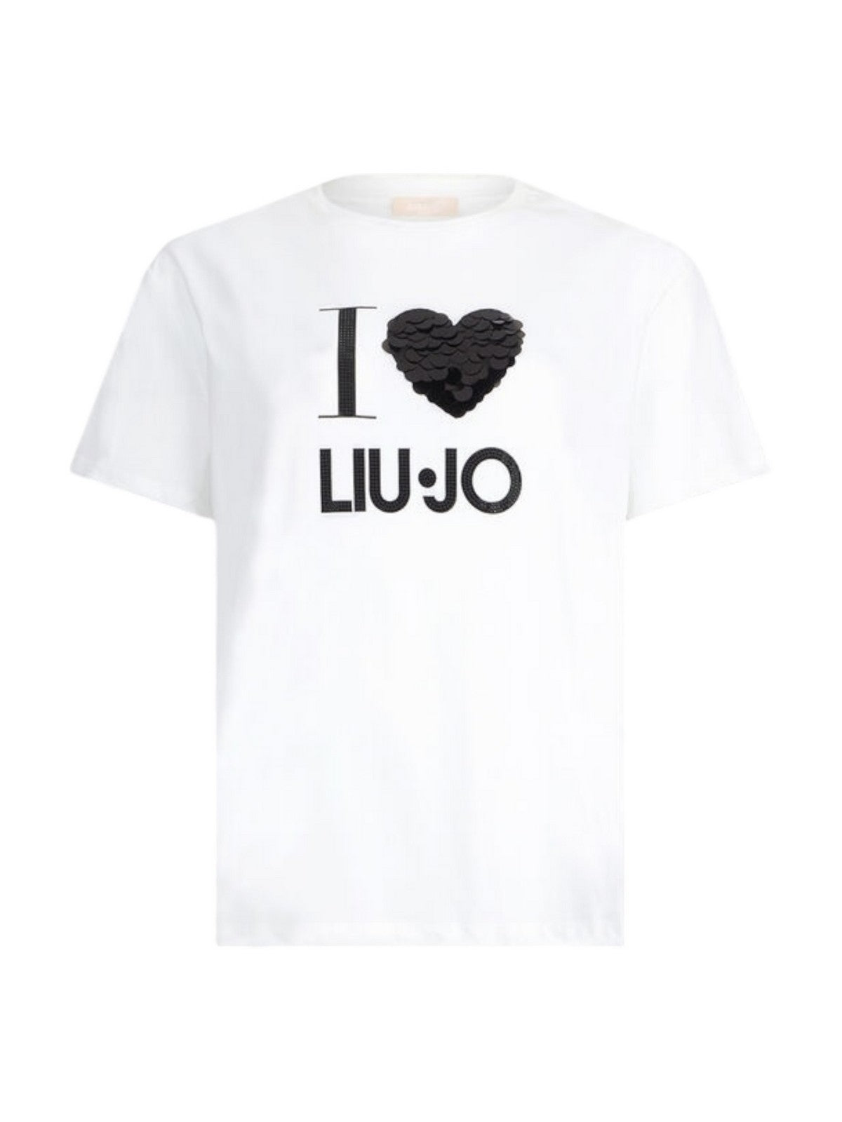 LIU JO WHITE T-shirt Donna  MF5345JS923 M9683 B.co heart liujo