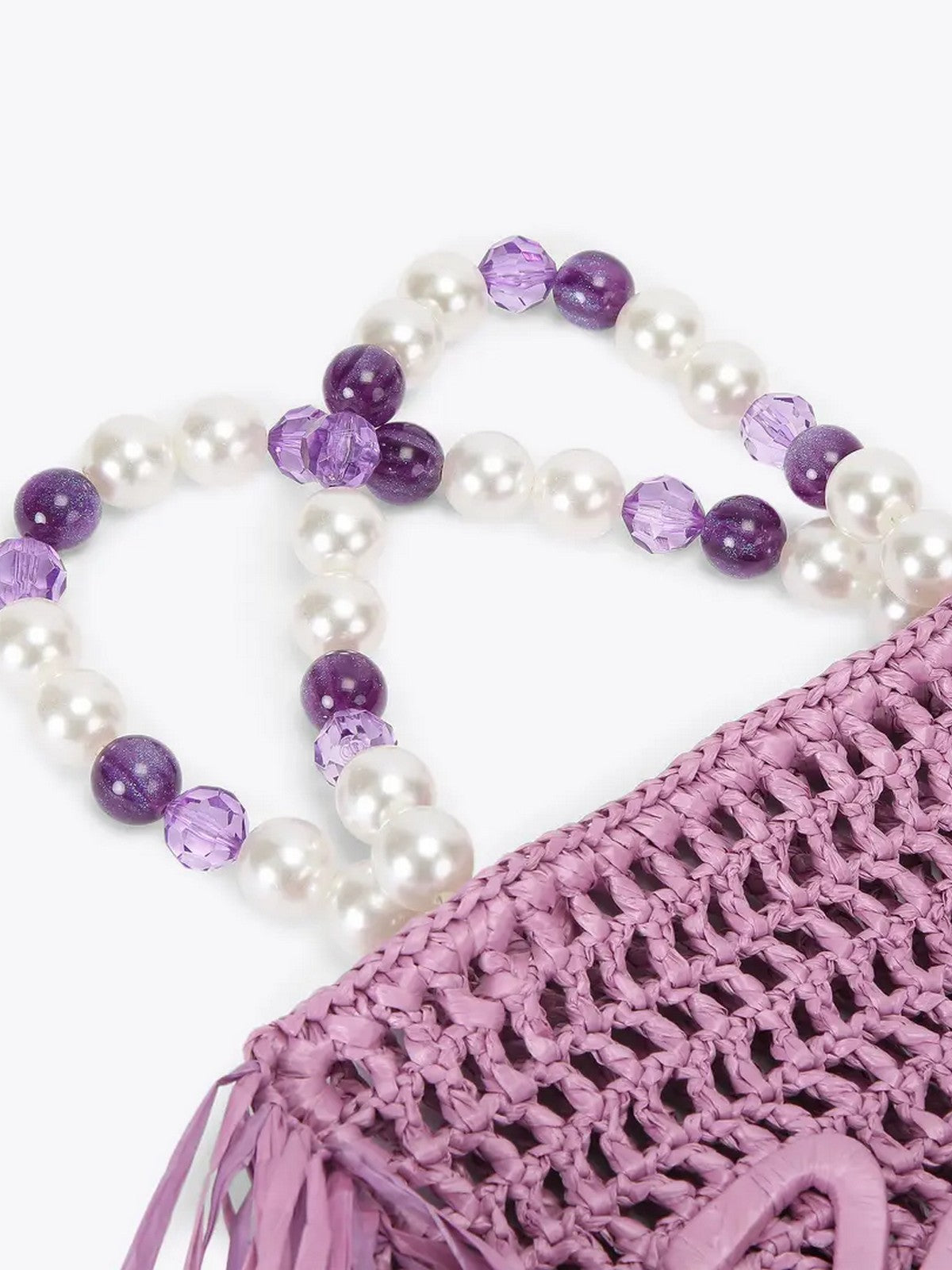 KURT GEIGER Borsa Donna 690-KURT MINI TOTE FRINGE 5568895999 LILAC LILAC