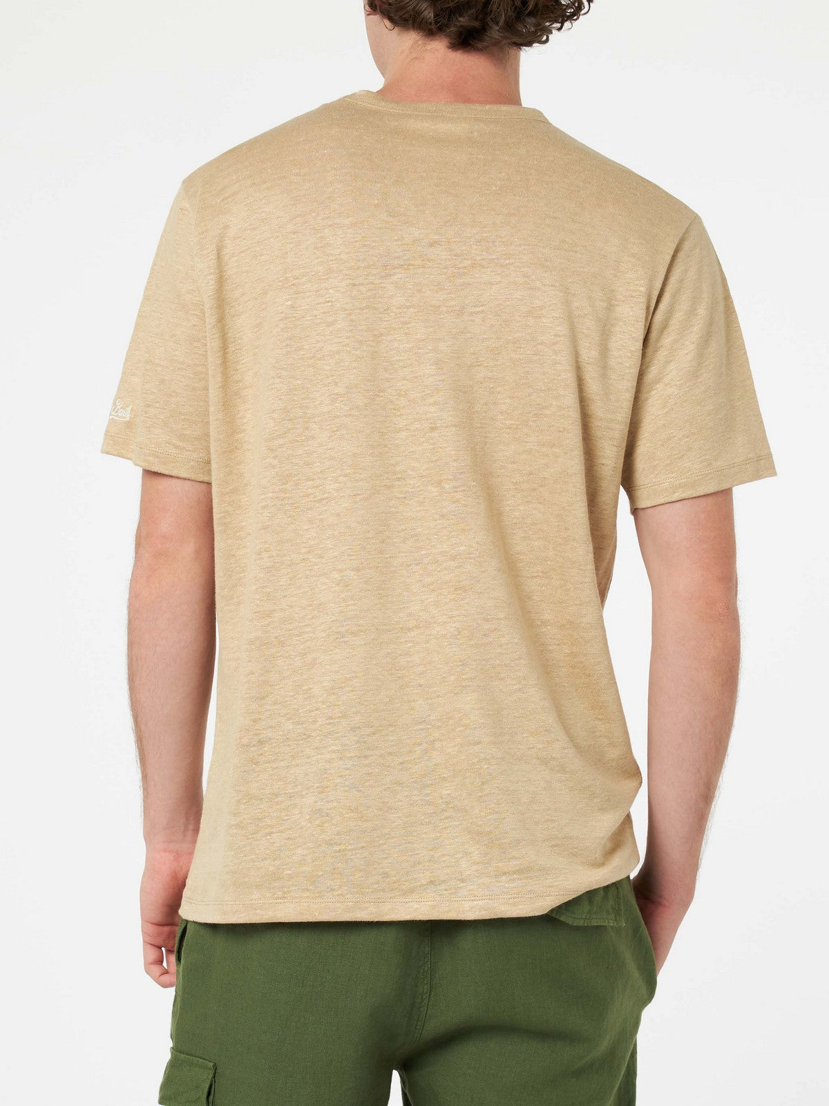 Mc2 Saint Barth T-shirt and Ecstasea Men's Pole 00023F Beige