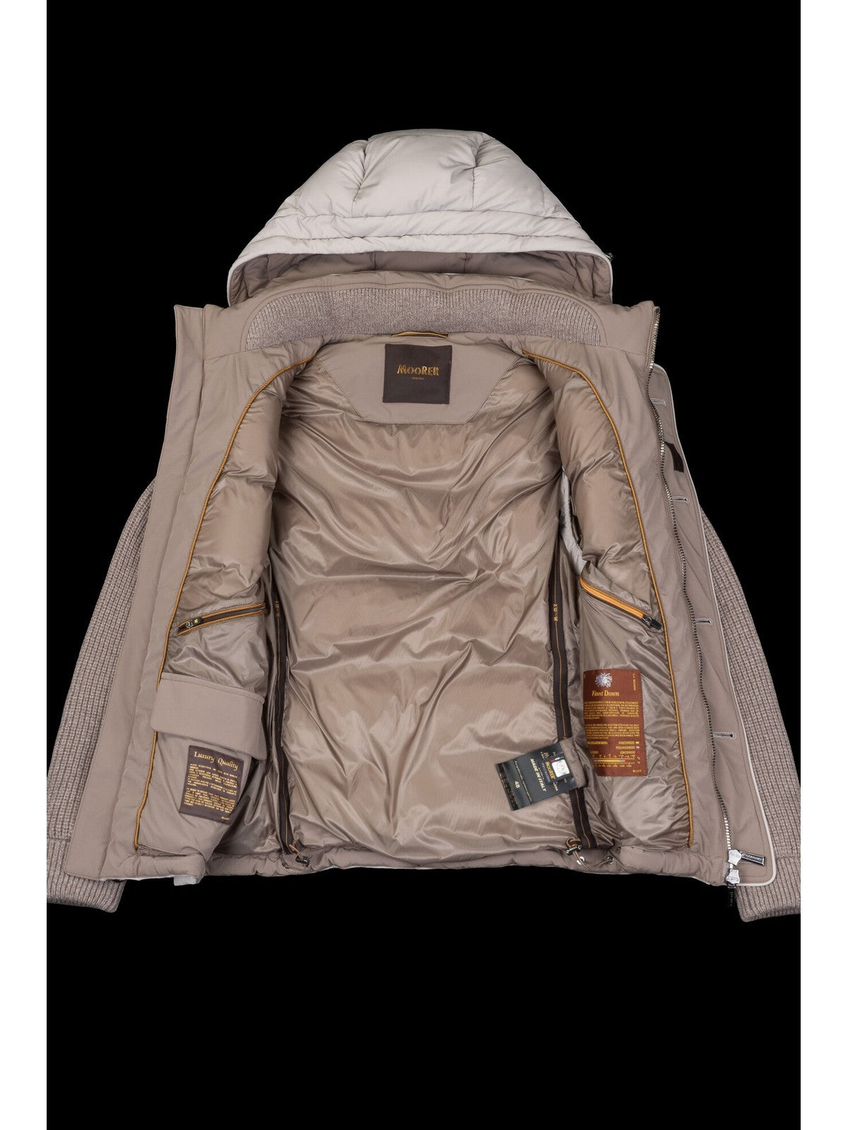 MOORER Piumino Uomo FOSCOLO-KNM MOUGI100191 U0108 Beige