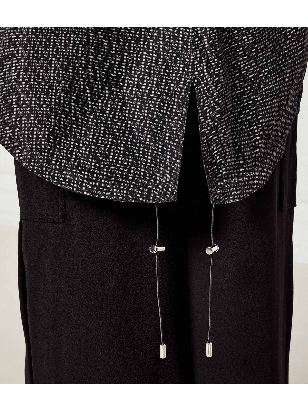 Michael Kors Frauenjacke Reversible Mk Logo Parka Mt520injn3 034 Nickel