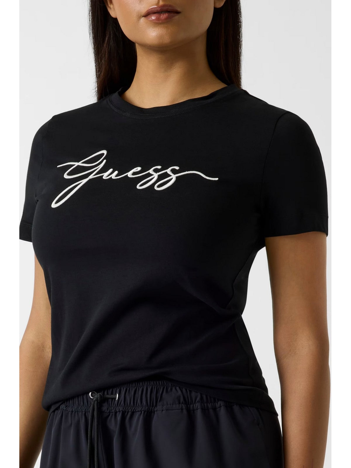 GUESS SPORT T-shirt Donna CIRCE SS CN T-SHIRT V6GI01 K2962 JBLK Jet Black A996
