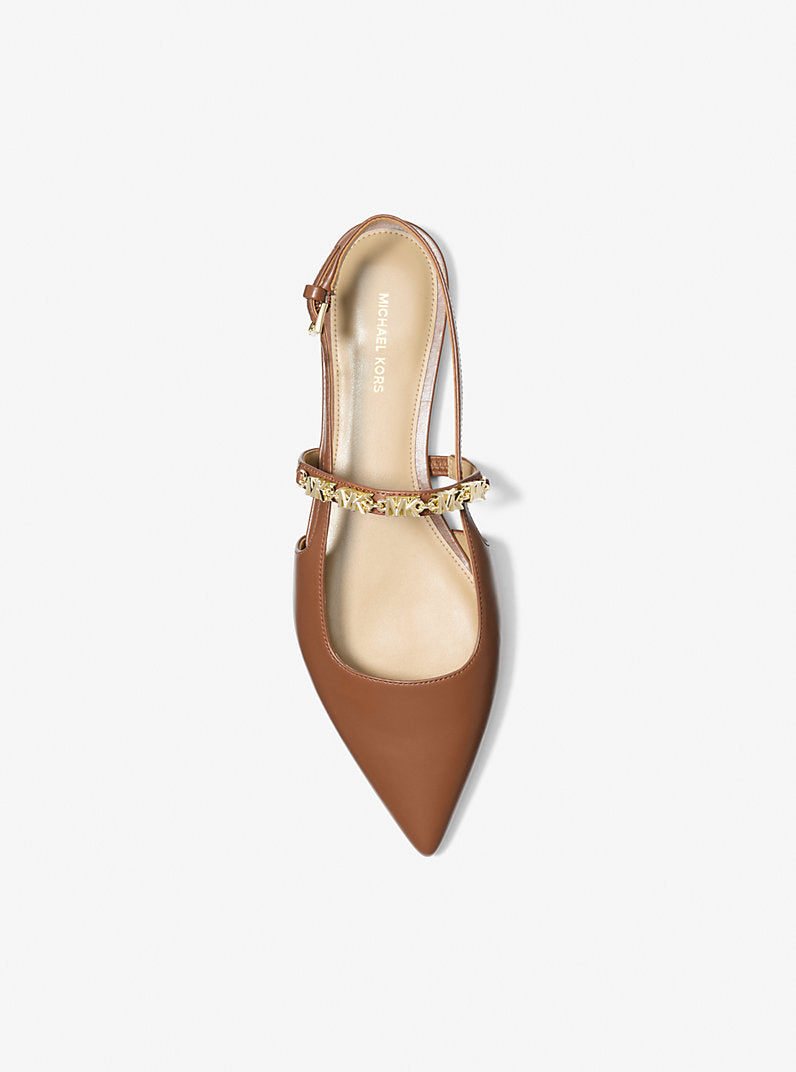MICHAEL KORS Sandalo Donna DINA FLEX SLING FLAT 40R6DIFP2L 230 LUGGAGE