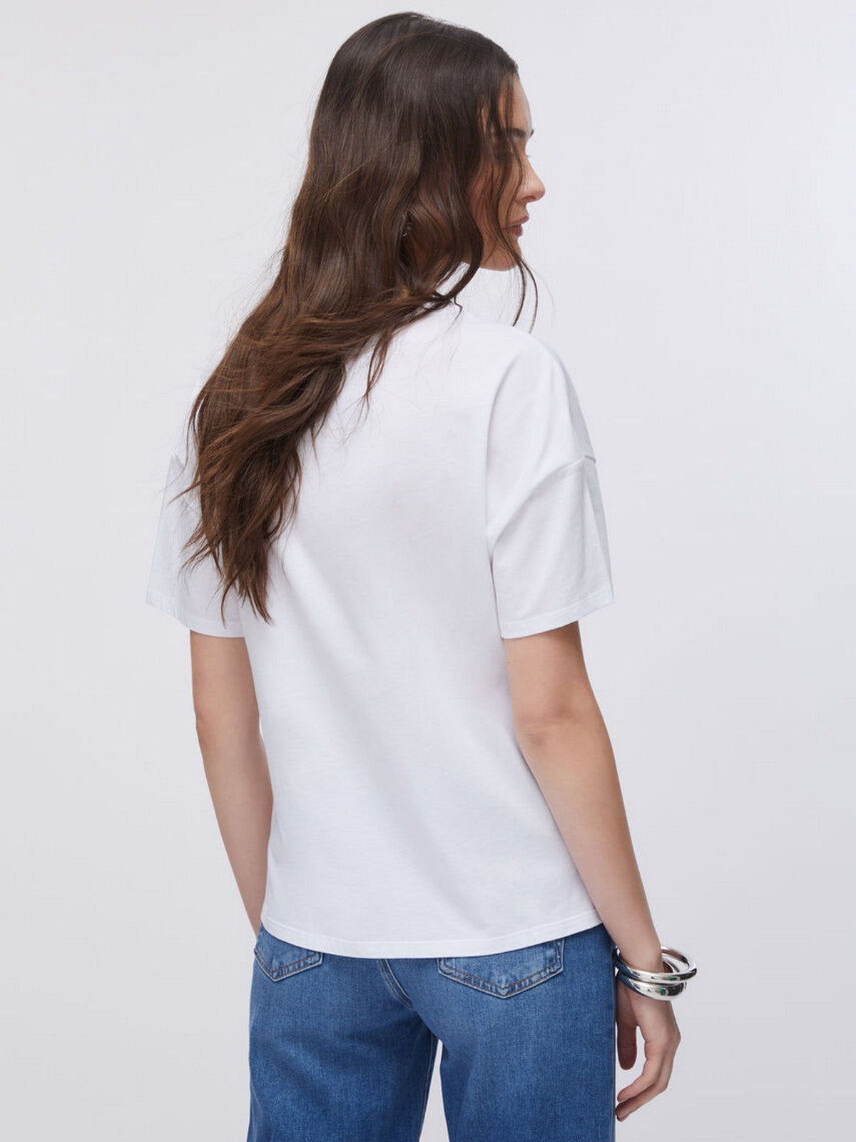LIU JO WHITE T-shirt Donna  WA6331JS904 P9272 Bianco dudes LiuJo